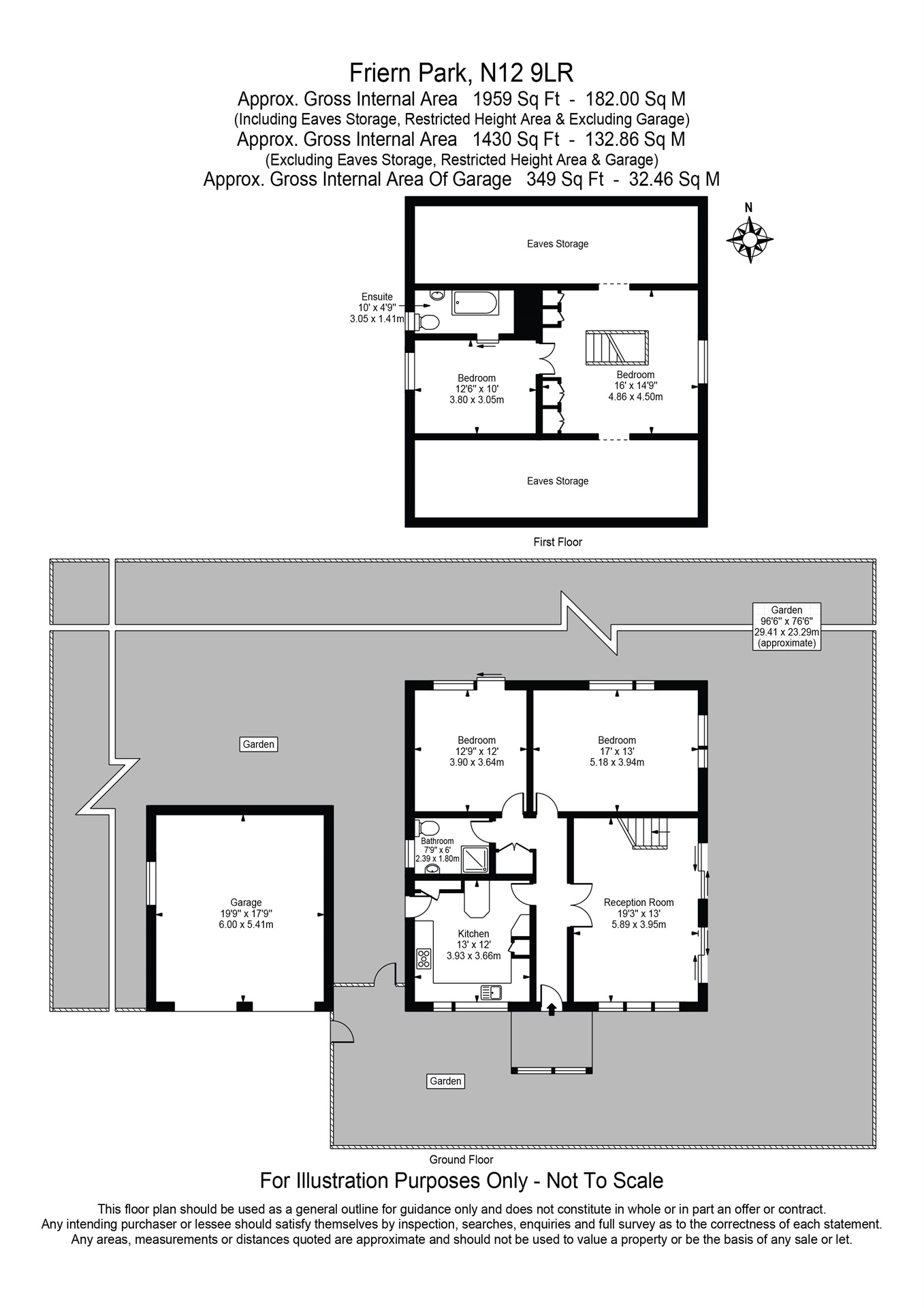 137a, Friern Park, London floorplan
