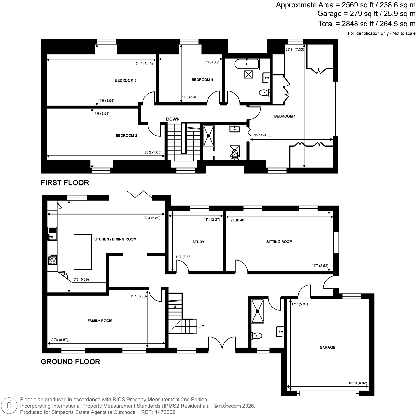 St Annes,, Send Hill, Woking floorplan