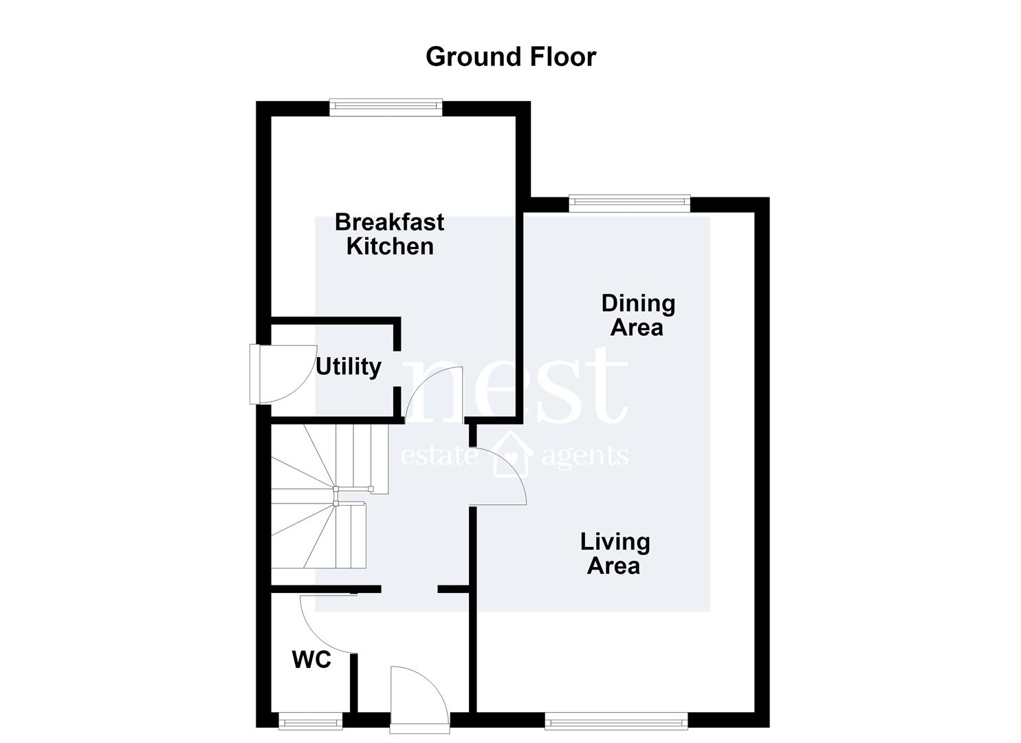 24, Grosvenor Close, Leicester floorplan