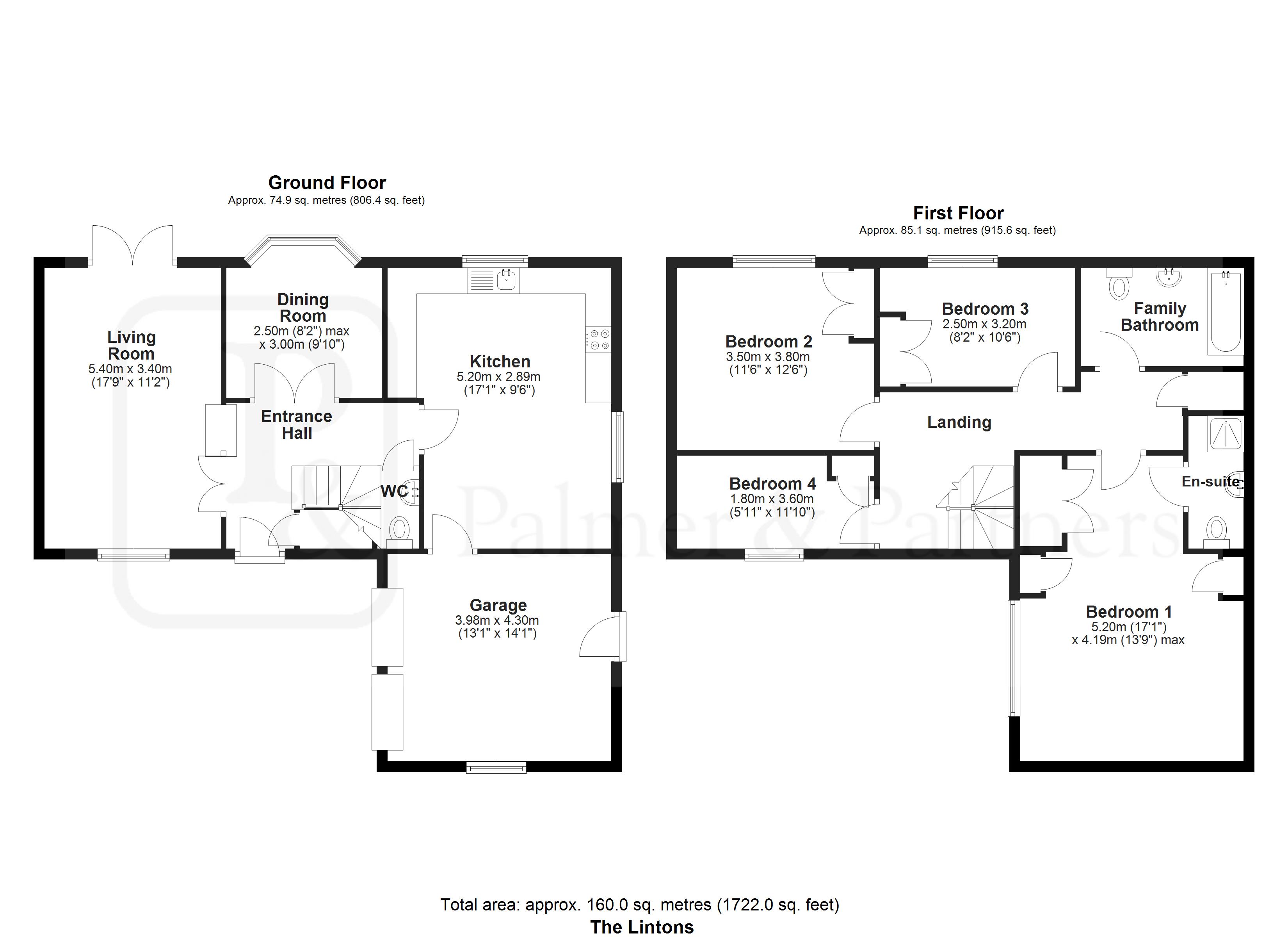 21, The Lintons, Chelmsford floorplan