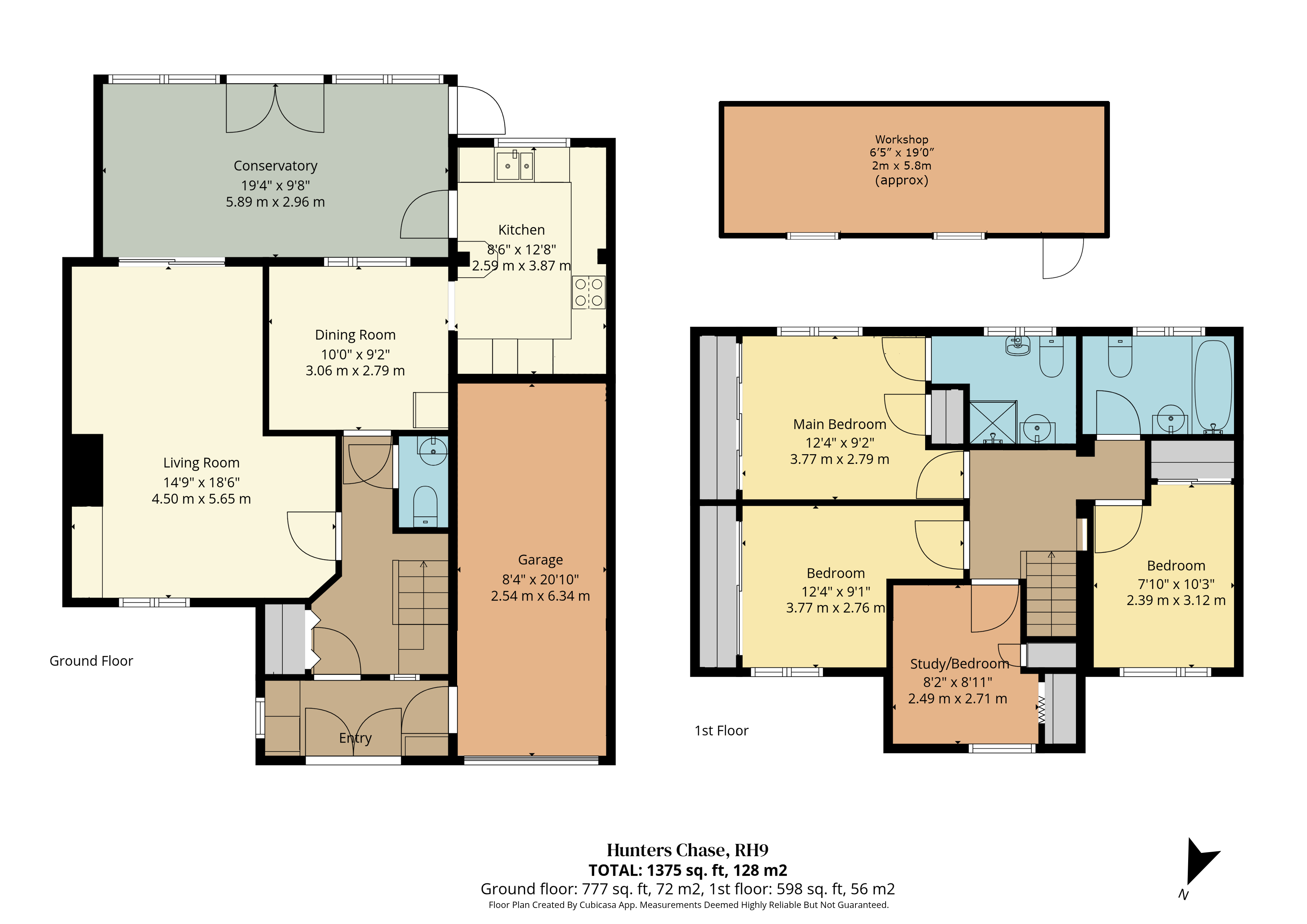 5, Hunters Chase, Godstone floorplan