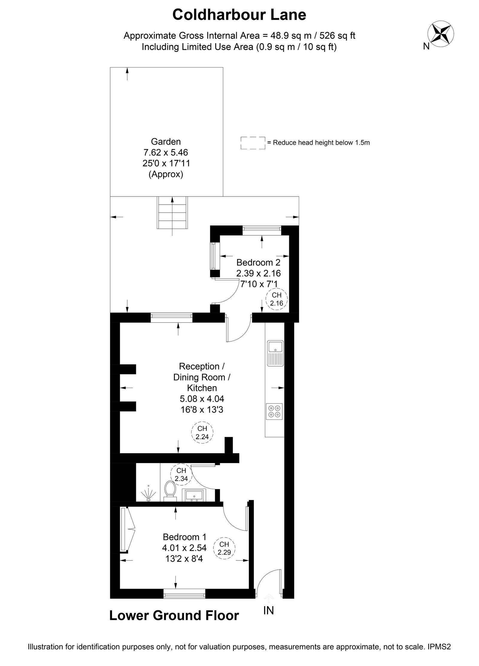 177a, Coldharbour Lane, London floorplan