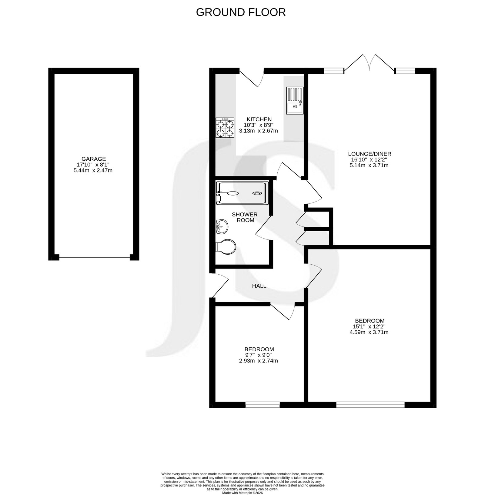 10, Edgehill Close, Worthing floorplan