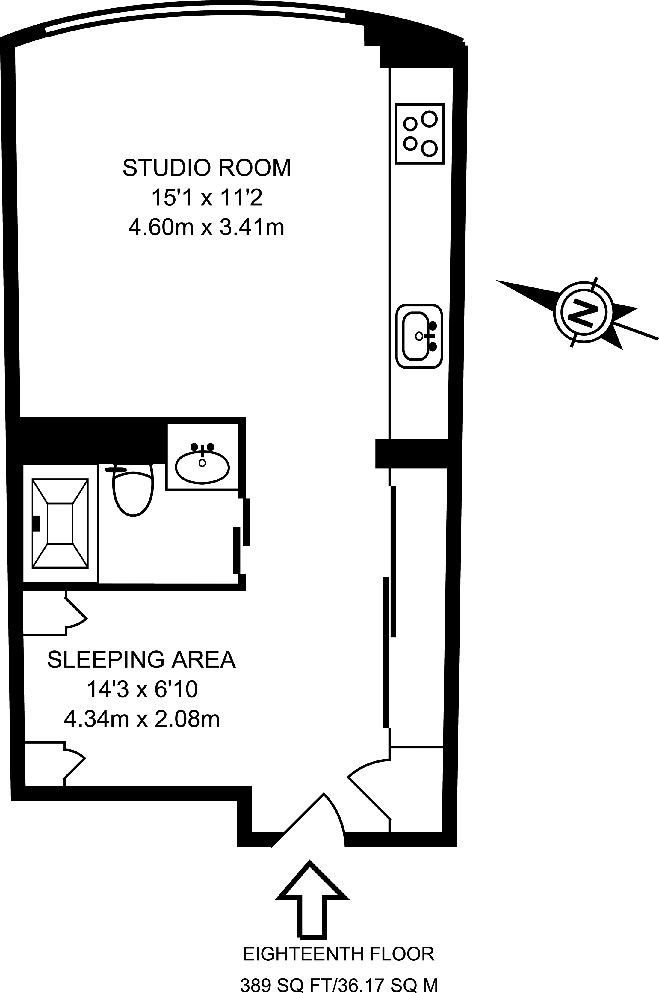 0 Bedrooms Studio to rent in Ontario Tower, Canary Wharf E14