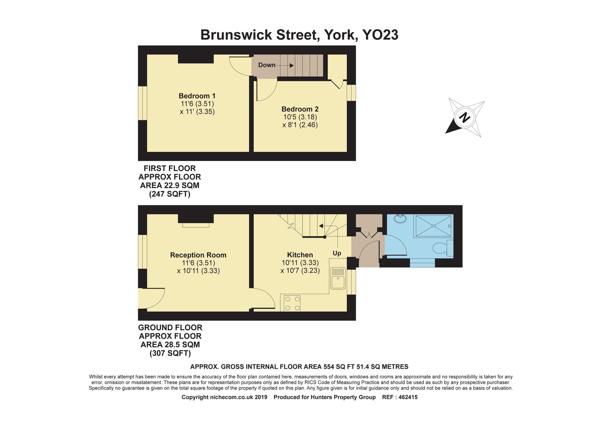 2 Bedrooms Terraced house for sale in Brunswick Street, York YO23