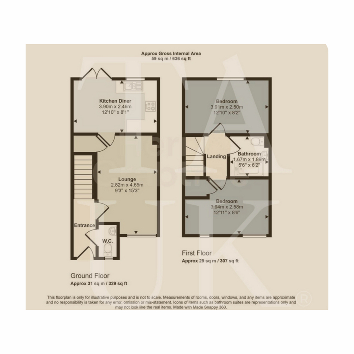 240, Church Road, Cardiff floorplan