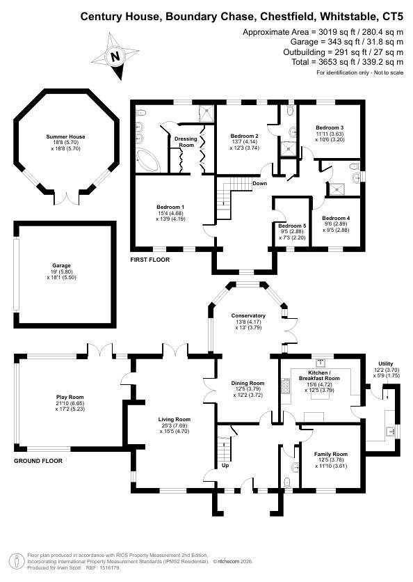 Century House, Boundary Chase, Whitstable floorplan