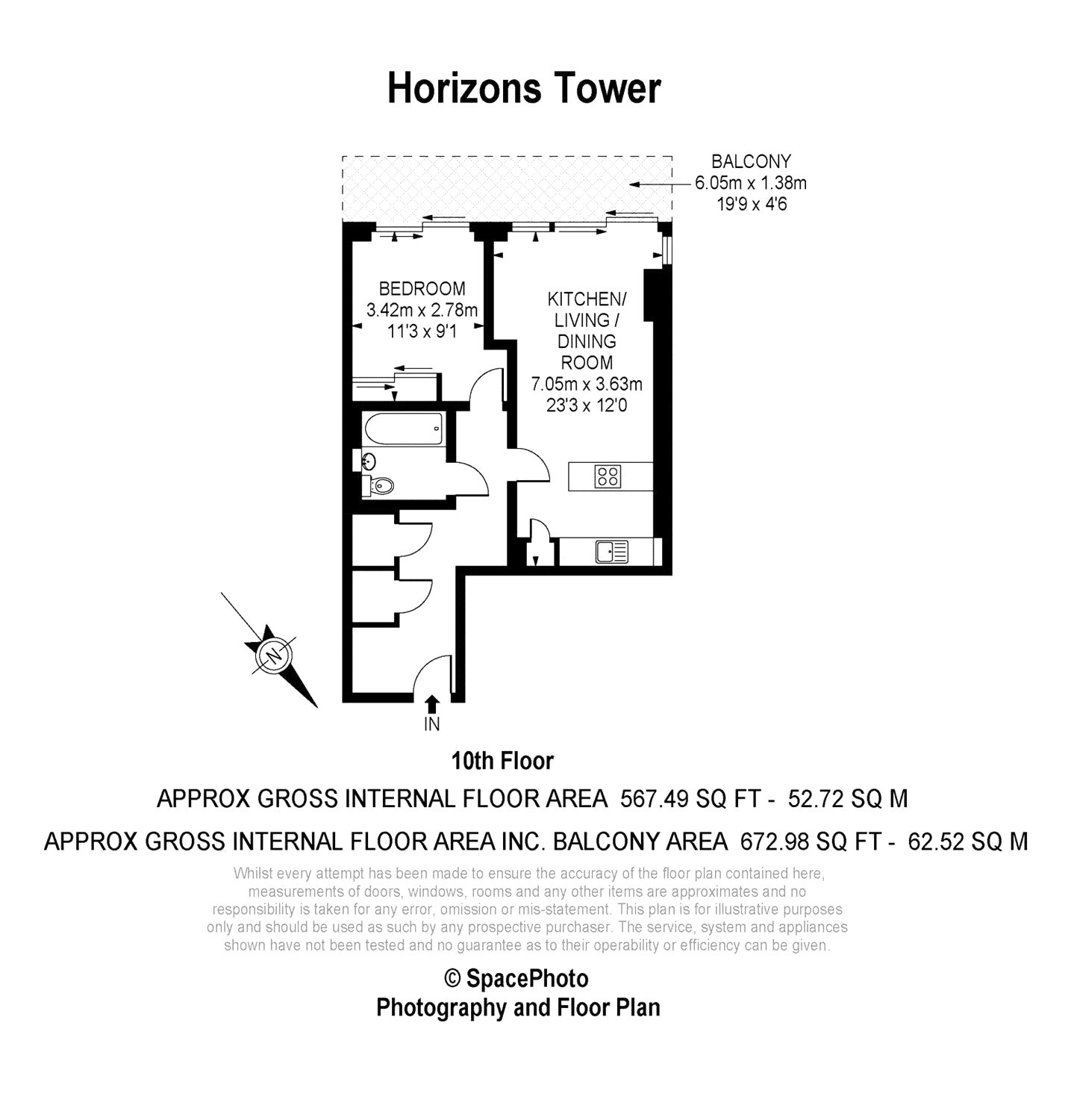 1 Bedrooms Flat for sale in Horizons Tower, Yabsley Street, London E14