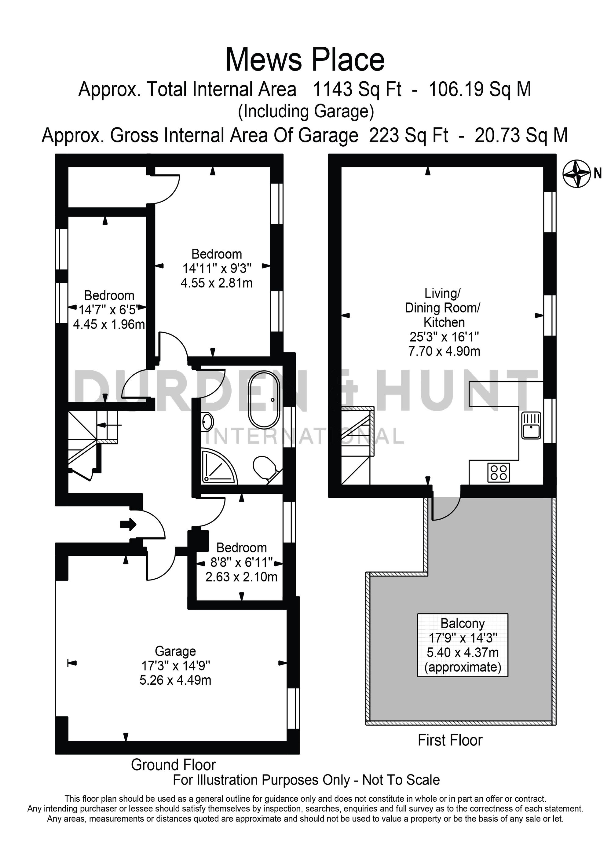 1 Mews Place, Woodford Green floorplan