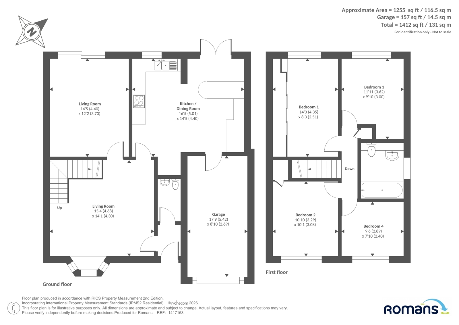 15, Eriswell Close, Reading floorplan