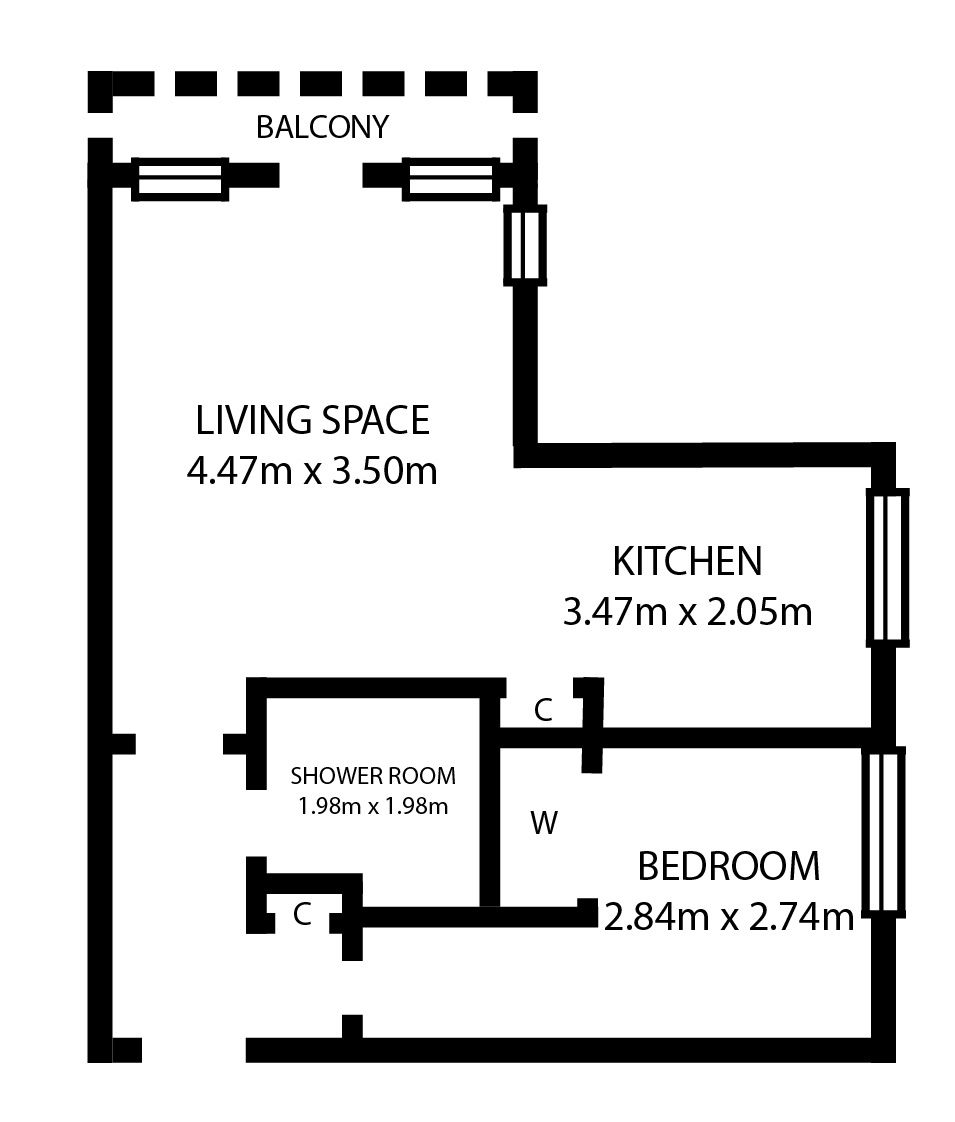 1 Bedrooms Flat for sale in Flat B-3, 162 Hill Street, Garnethill, Glasgow G3