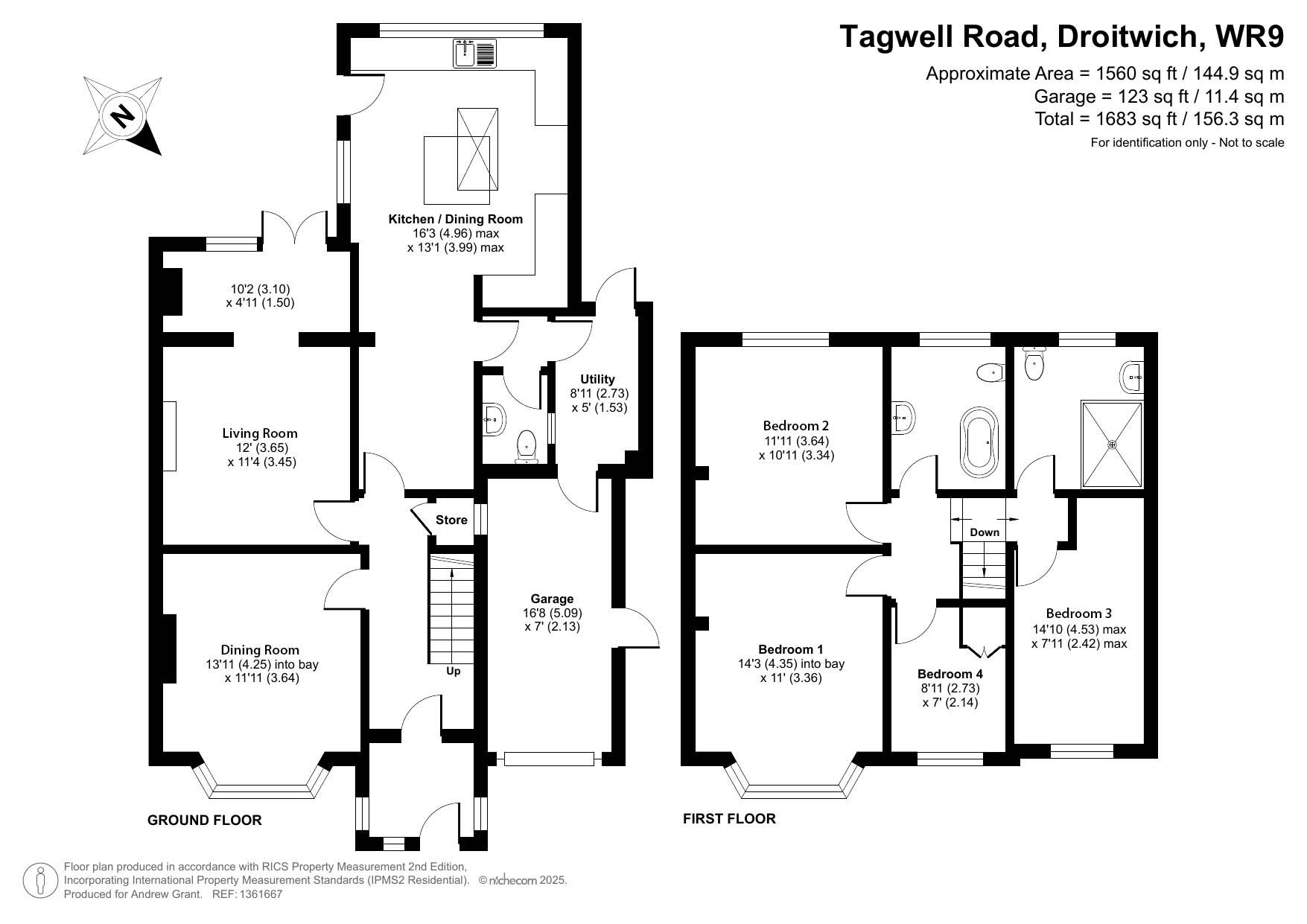 48, Tagwell Road, Droitwich floorplan