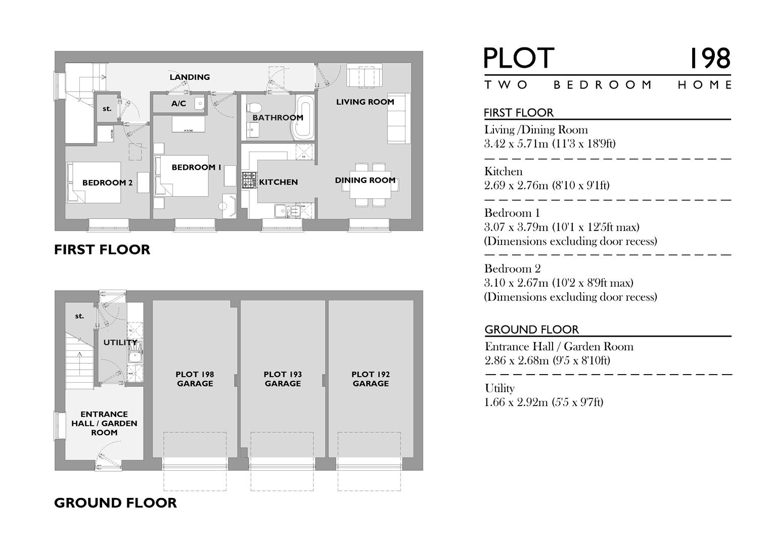 Plot 198, 12 Tumulus Lane, Weymouth floorplan
