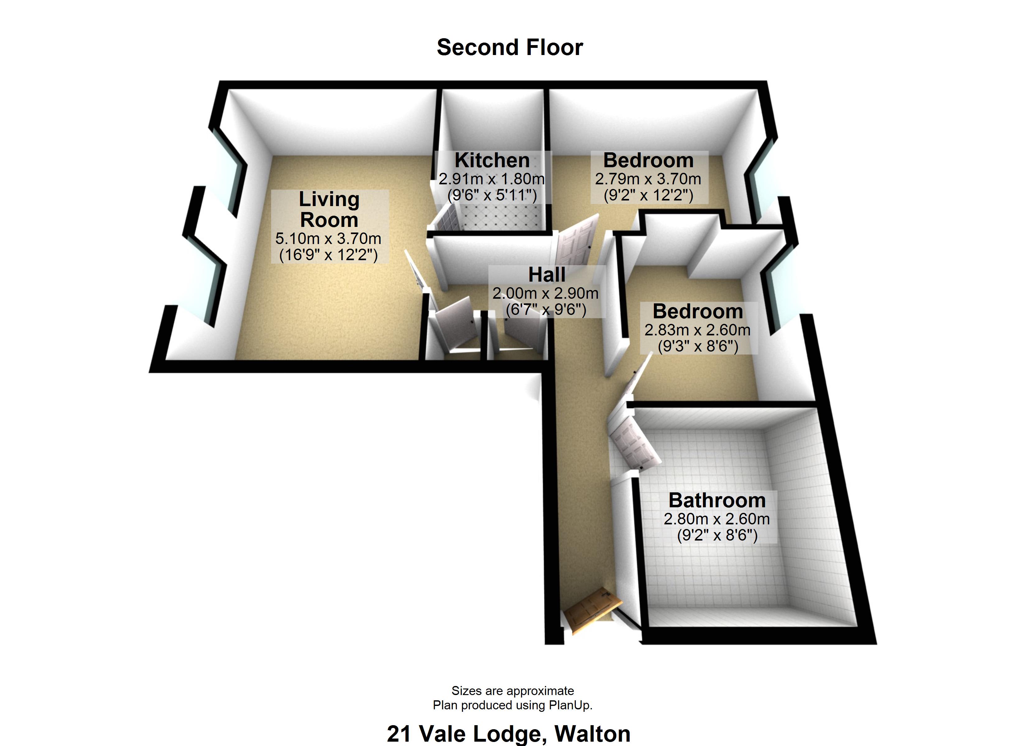 21, Vale Lodge, Liverpool floorplan