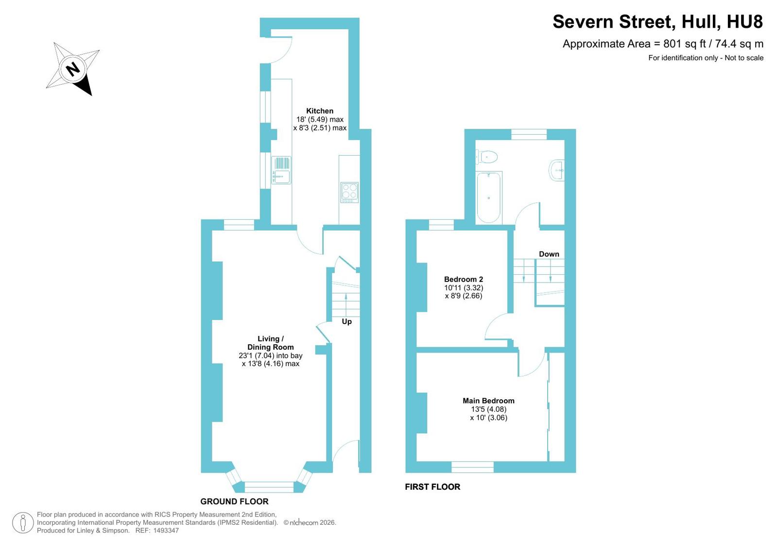 156, Severn Street, Hull floorplan