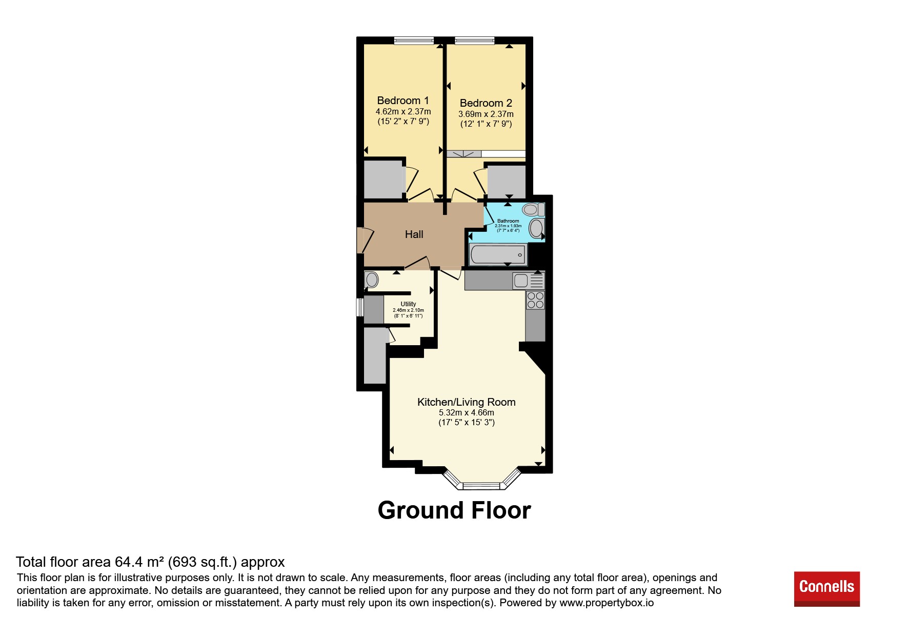 Flat 2, 85, Gipsy Lane, Oxford floorplan