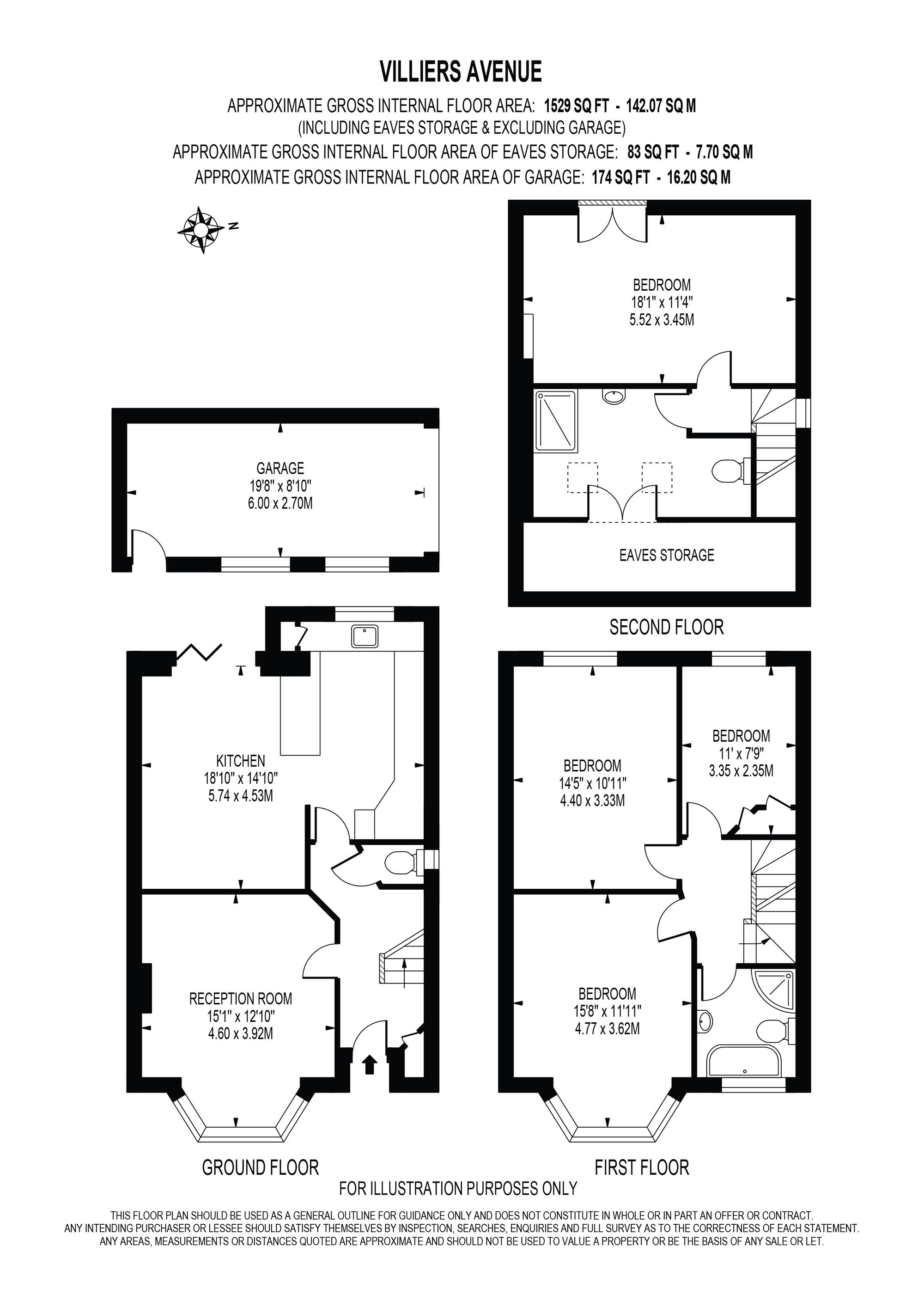 83 Villiers Avenue, Surbiton floorplan