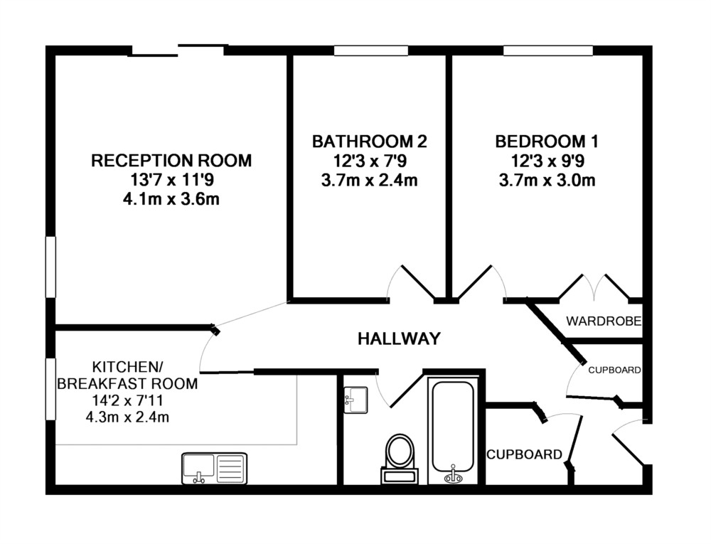 2 Bedrooms Flat to rent in Central Maidenbower, Crawley, West Sussex RH10