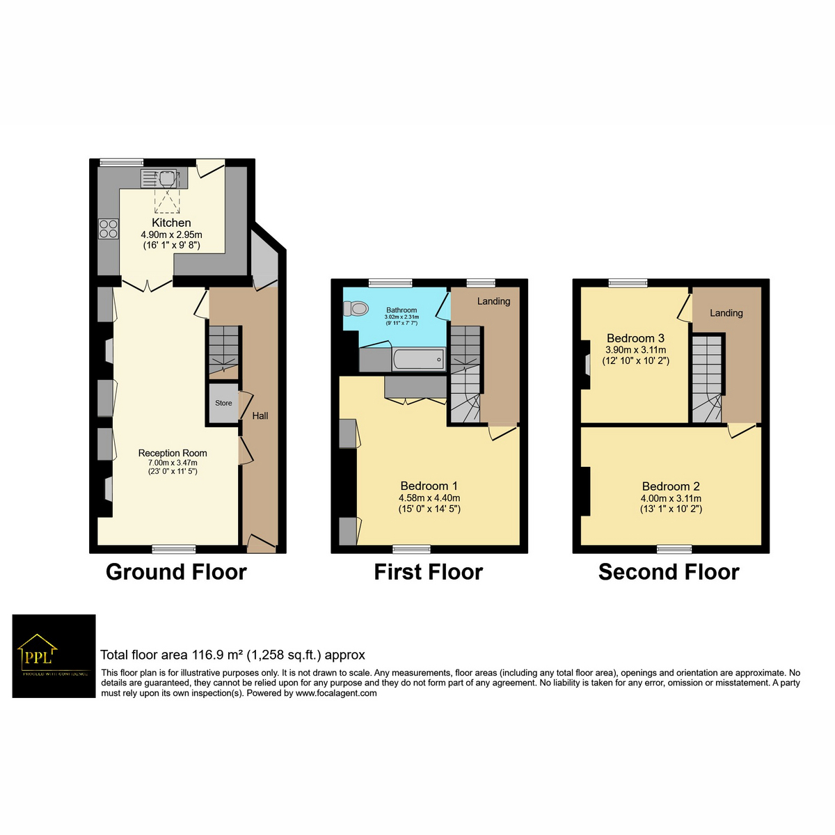 15, St. Ann Street, Chepstow floorplan