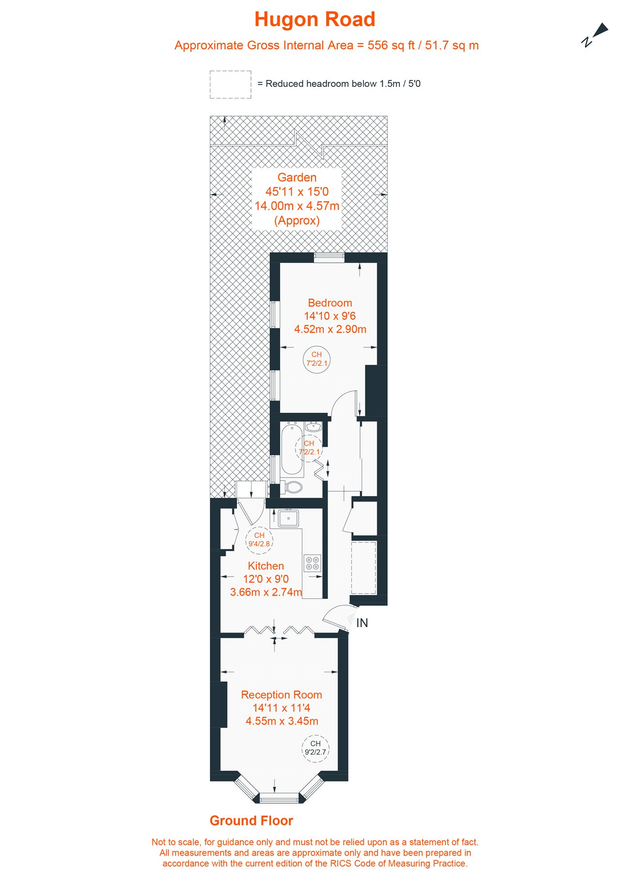 GFF, 43, Hugon Road, London floorplan
