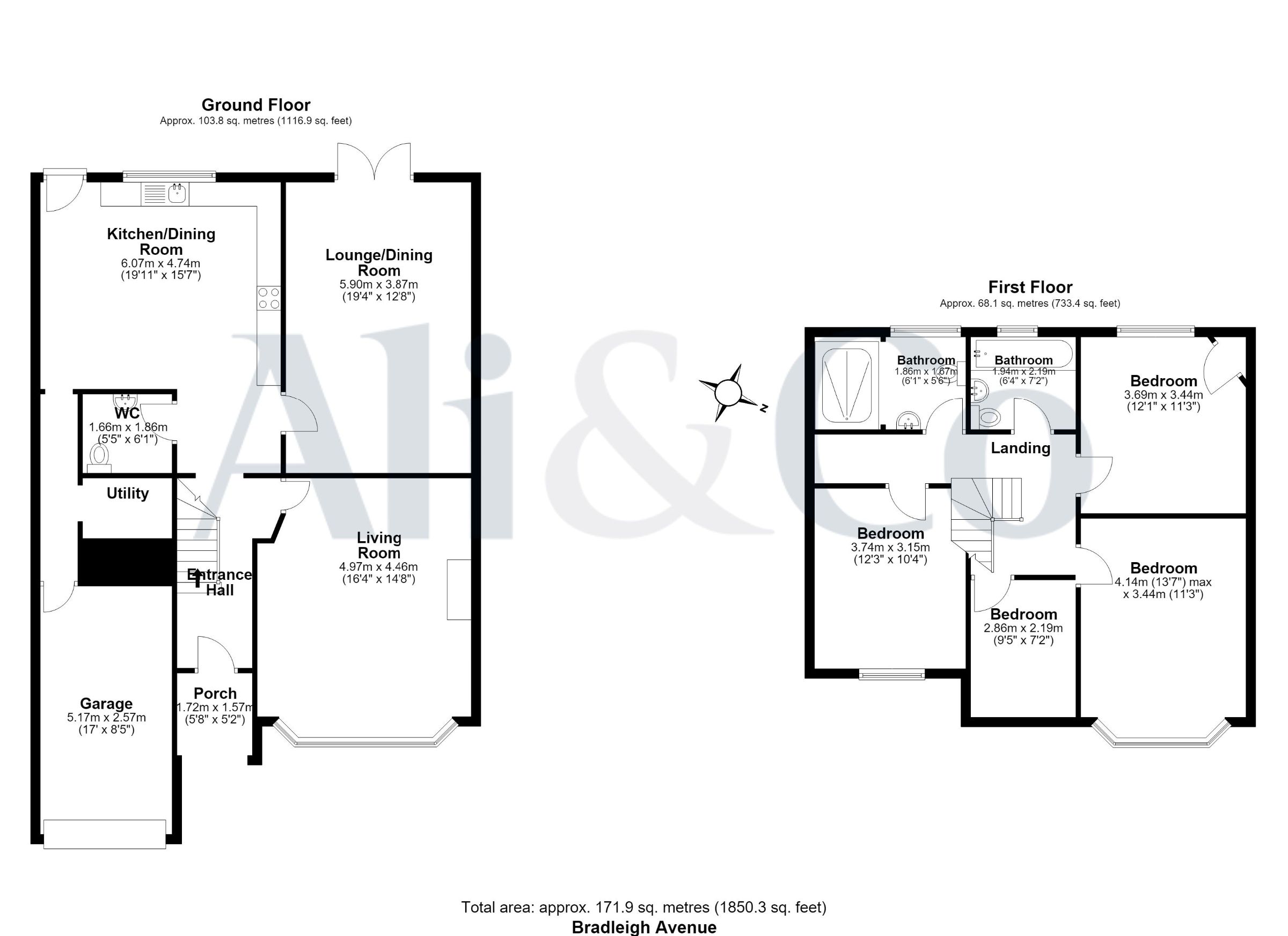 41 Bradleigh Avenue, Grays floorplan