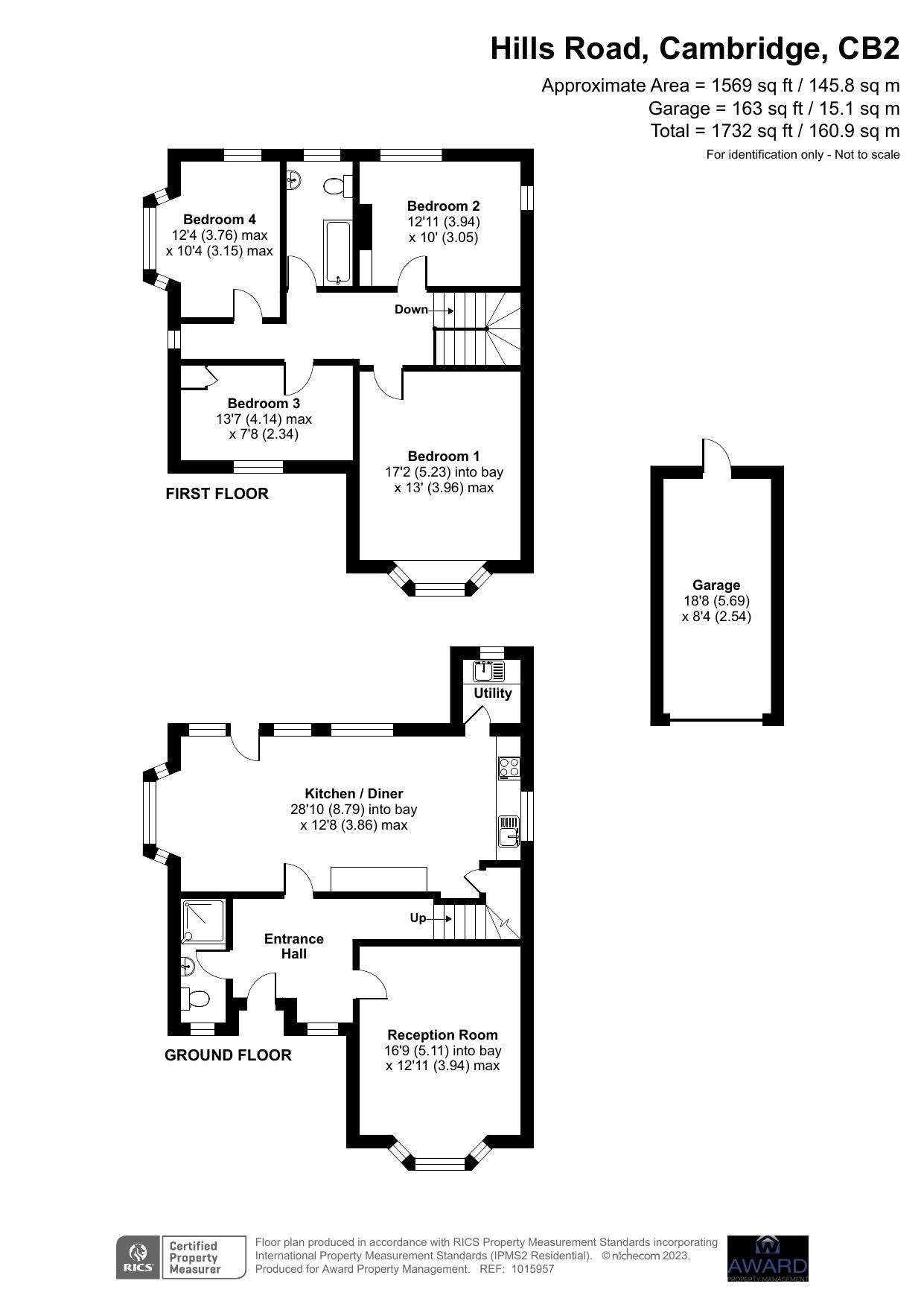 335, Hills Road, Cambridge floorplan