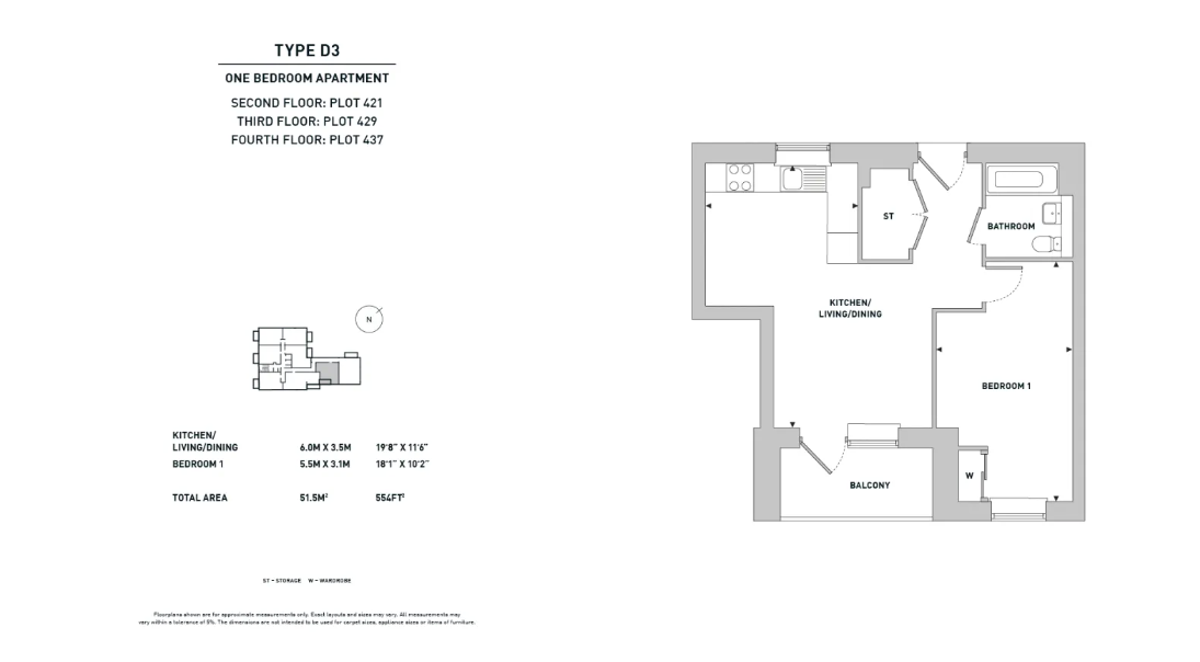 1 bedroom apartment - 463, High Road, Ilford floorplan