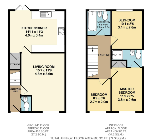 18, Cygnus Way, Brackley floorplan