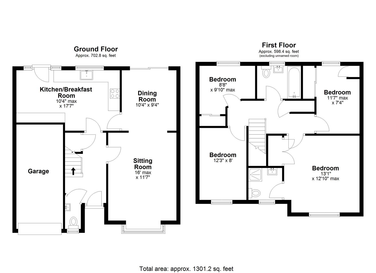 8, Oak Road, Chippenham floorplan