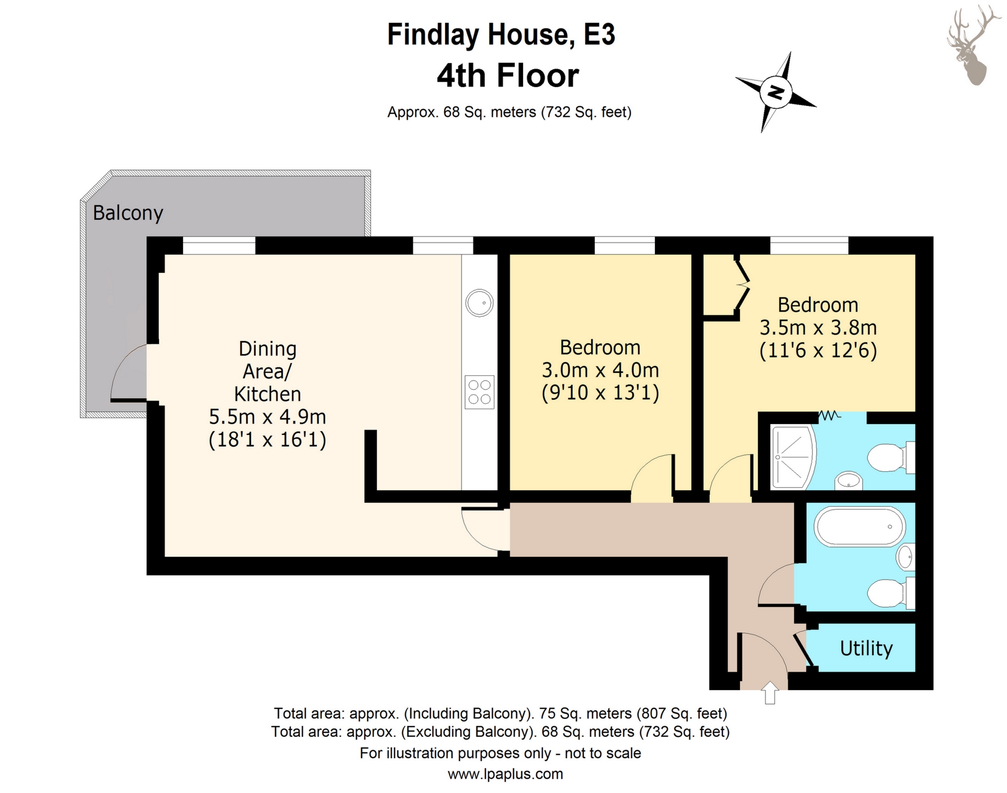 2 Bedrooms Flat for sale in Findlay House, Trevithick Way, London E3