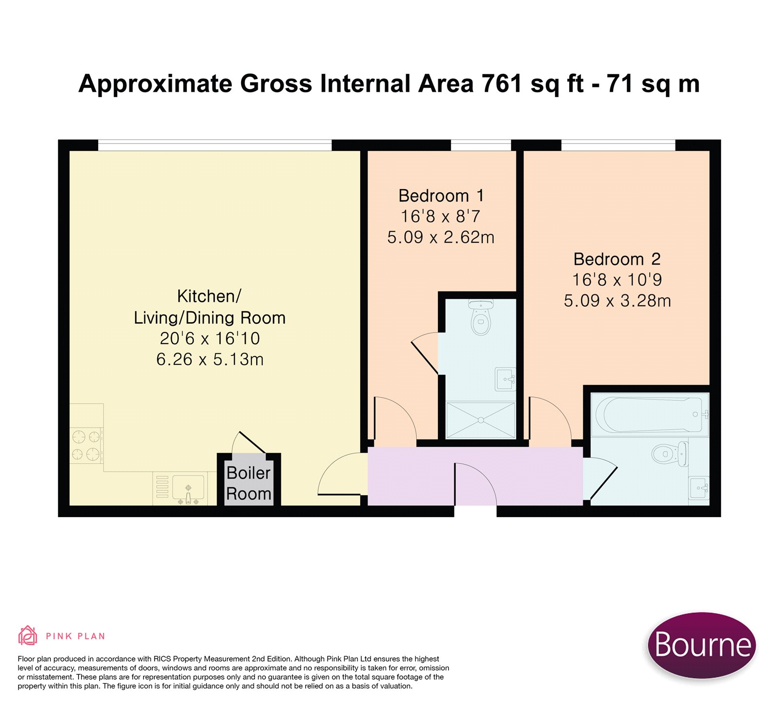 56 Trinity Place, 111, Chertsey Road, Woking floorplan