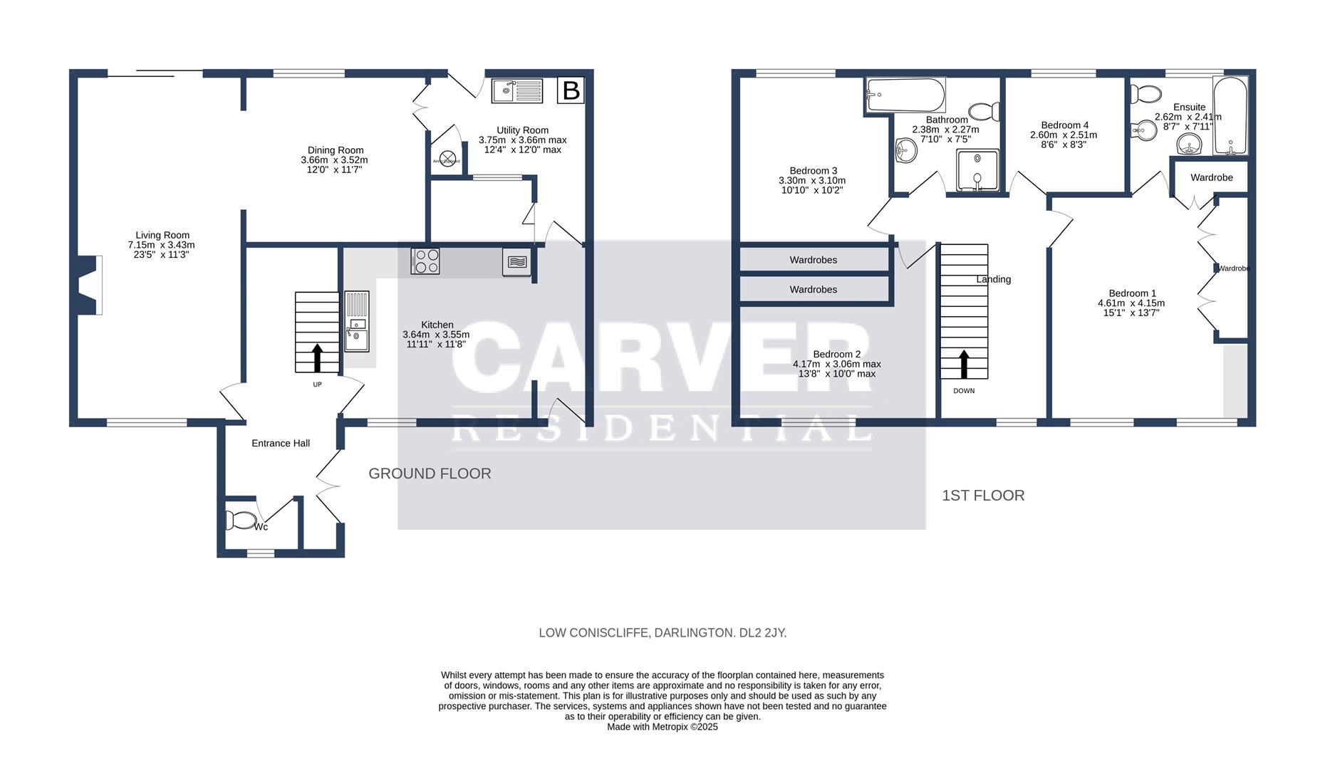 15 Low Coniscliffe floorplan