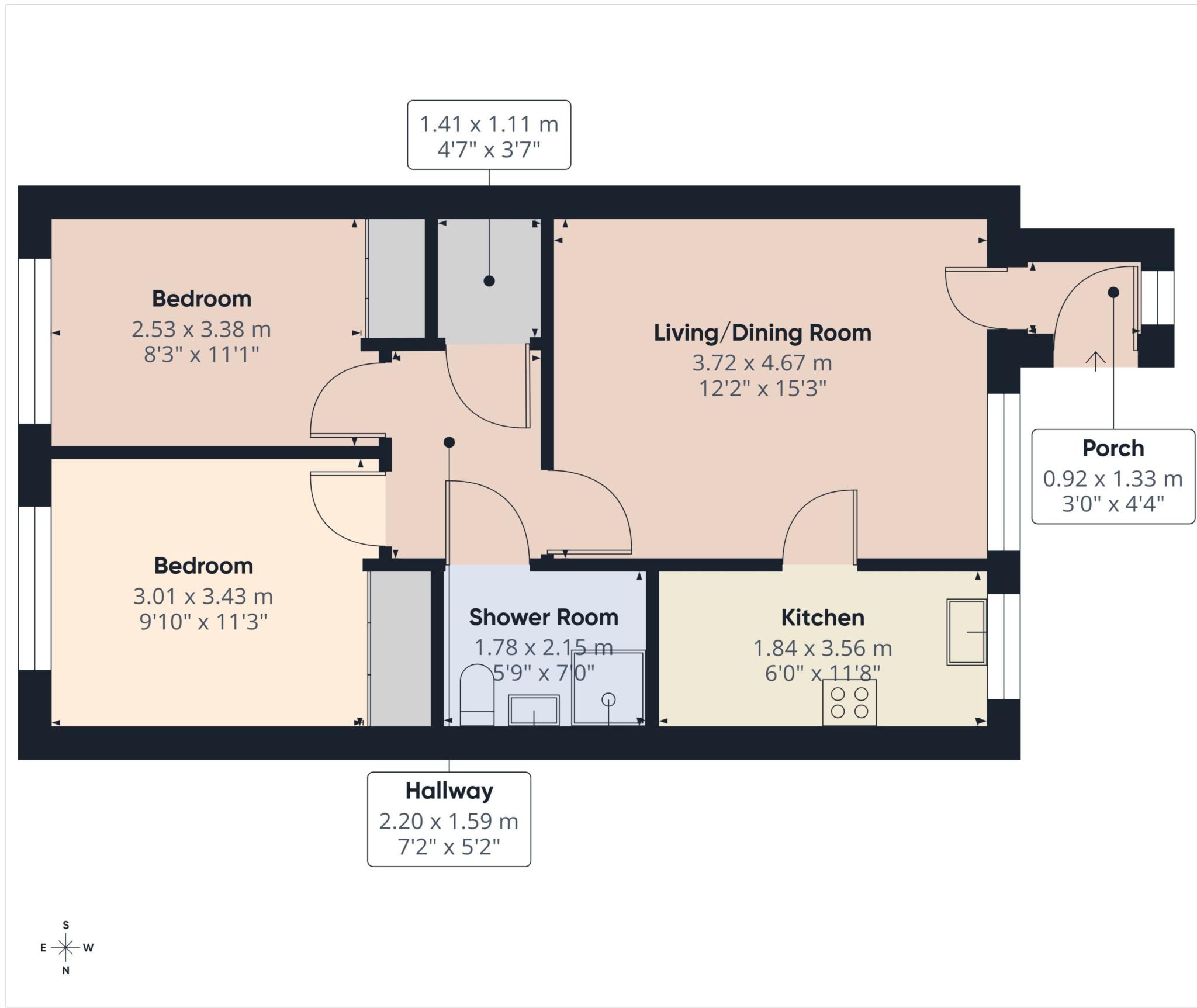 22 Barbican Court, Barbican Road, Looe floorplan