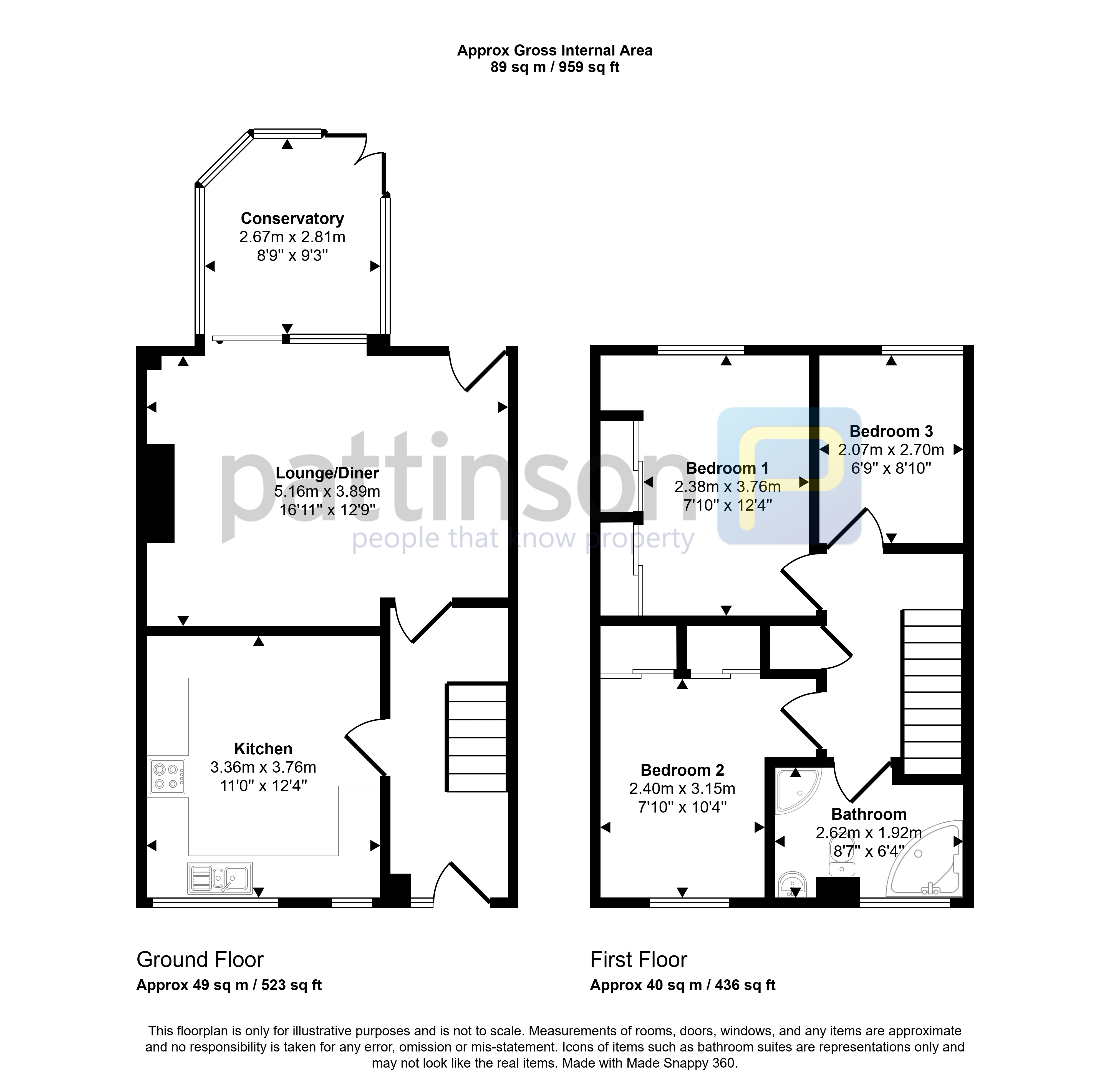 23, Wealleans Close, Ashington floorplan