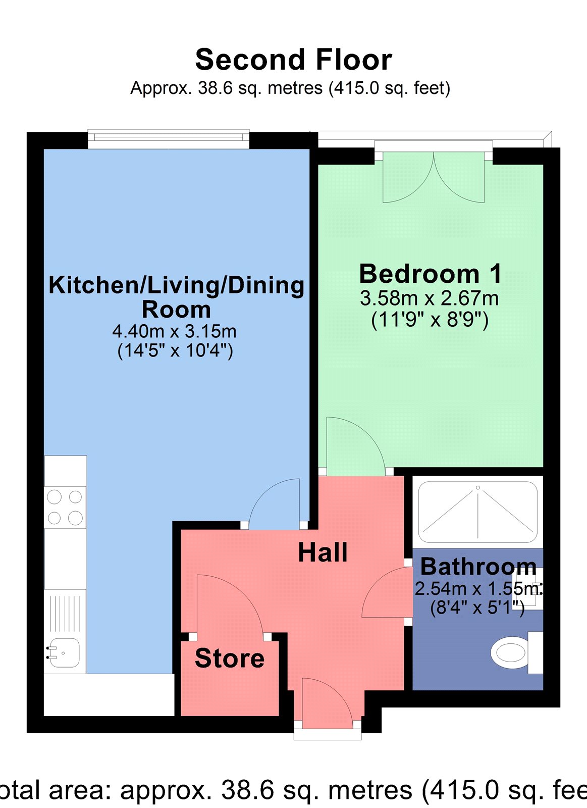 1 Bedrooms Flat to rent in Sapphire Court, Lord Street, Watford, Hertfordshire WD17