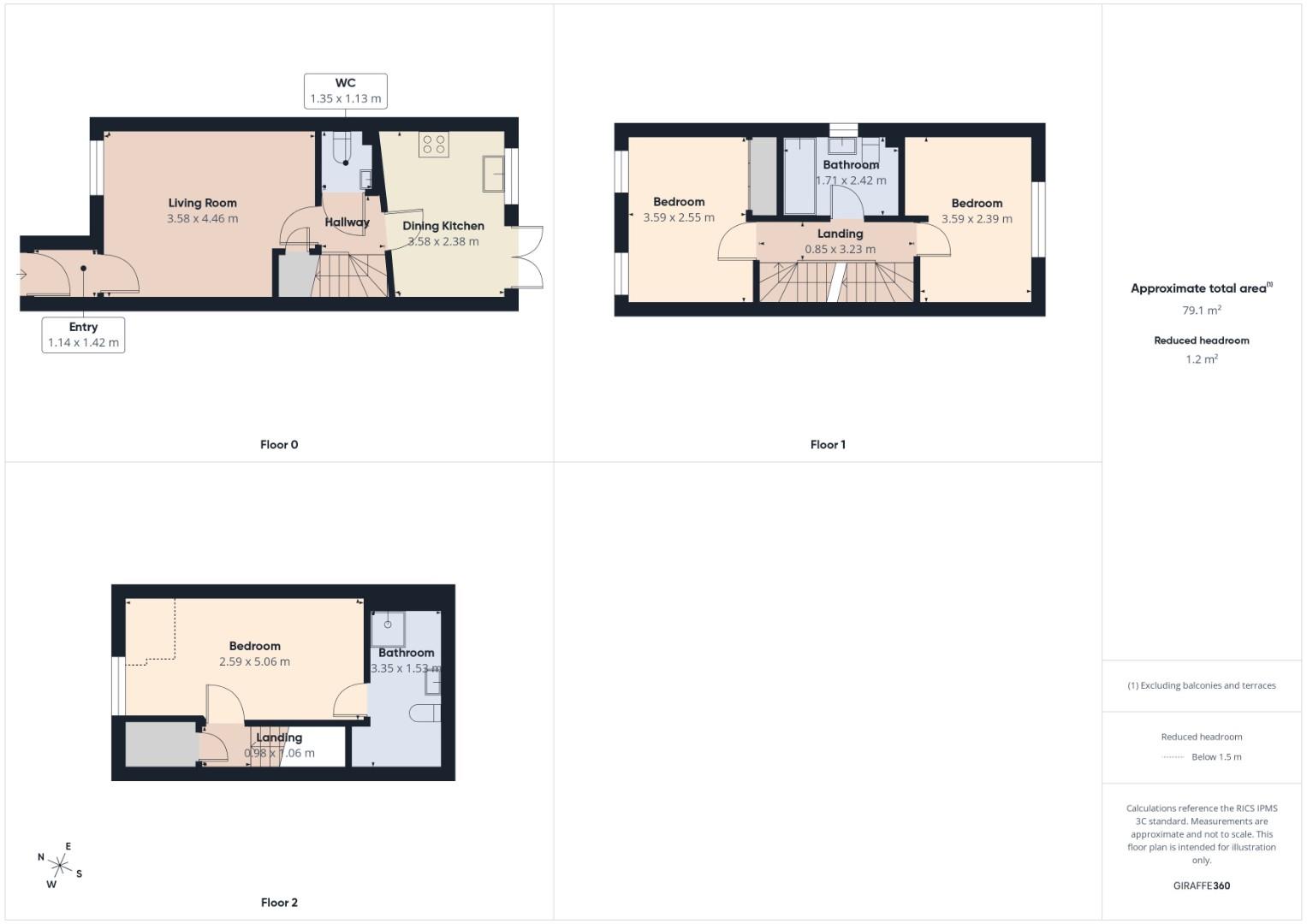 Little Cote View, Bradford floorplan