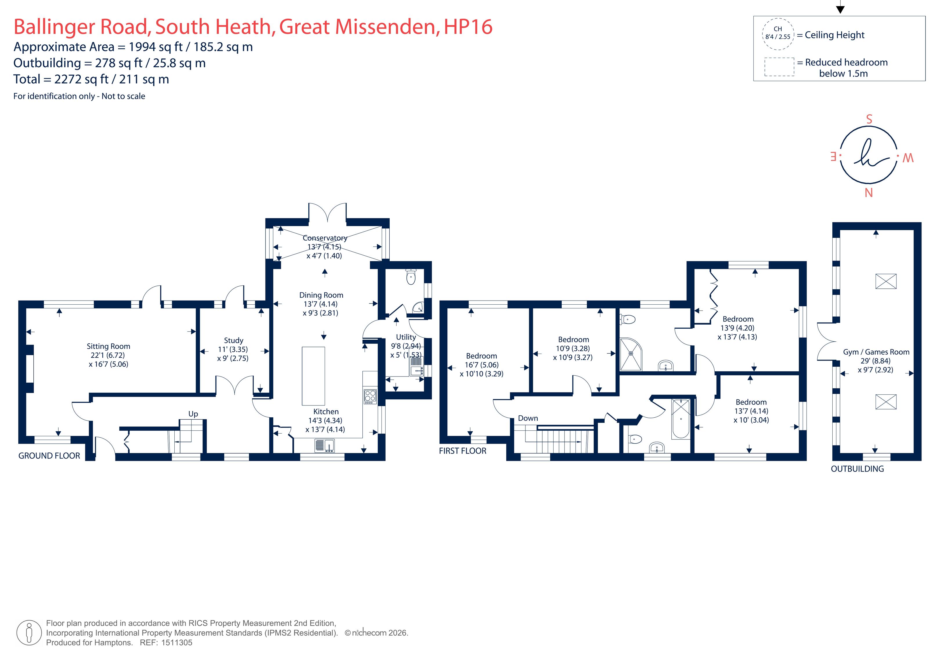 Kenwood, Ballinger Road, South Heath floorplan