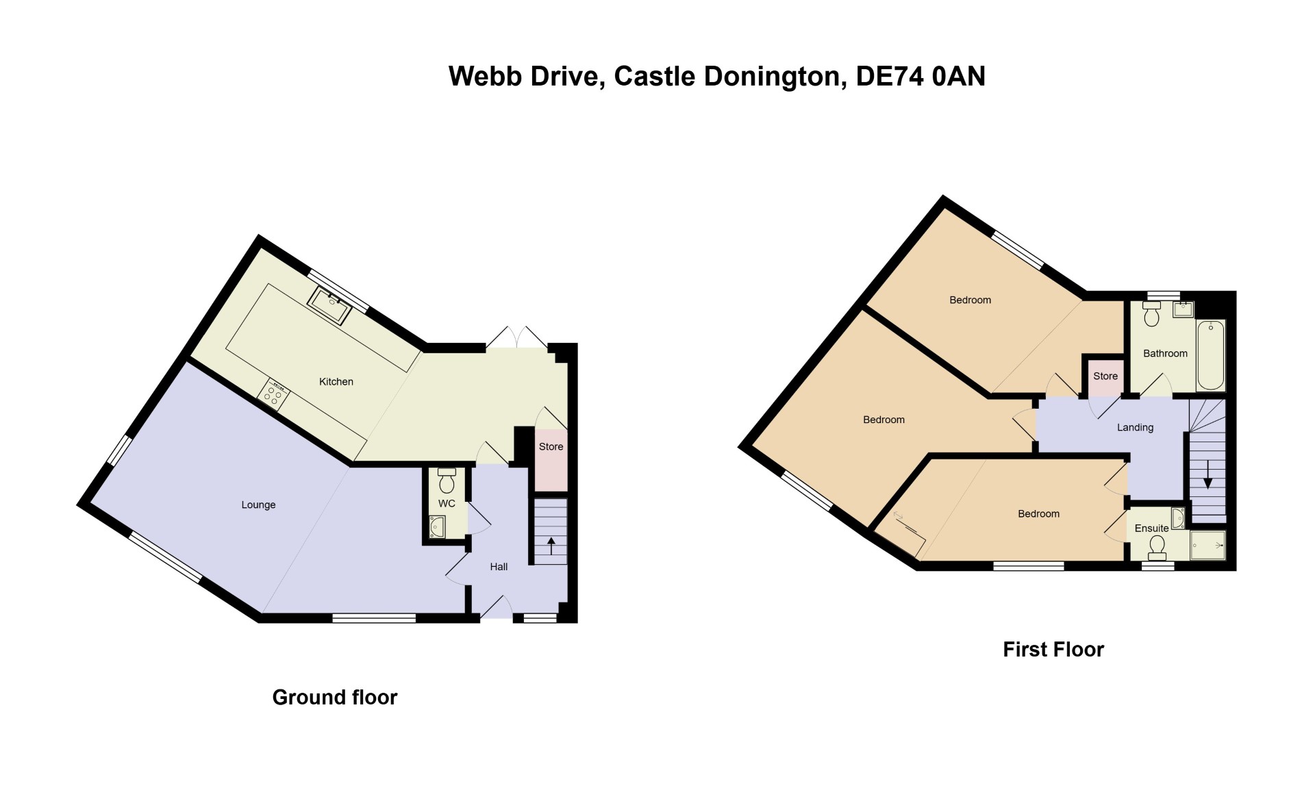 3, Webb Drive, Castle Donington floorplan