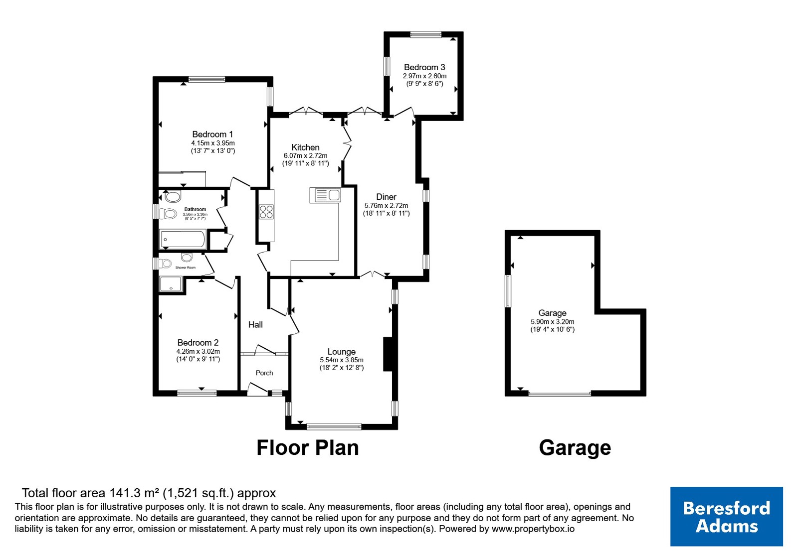 Upalong, 39, Pen Y Bryn Road, Conwy floorplan