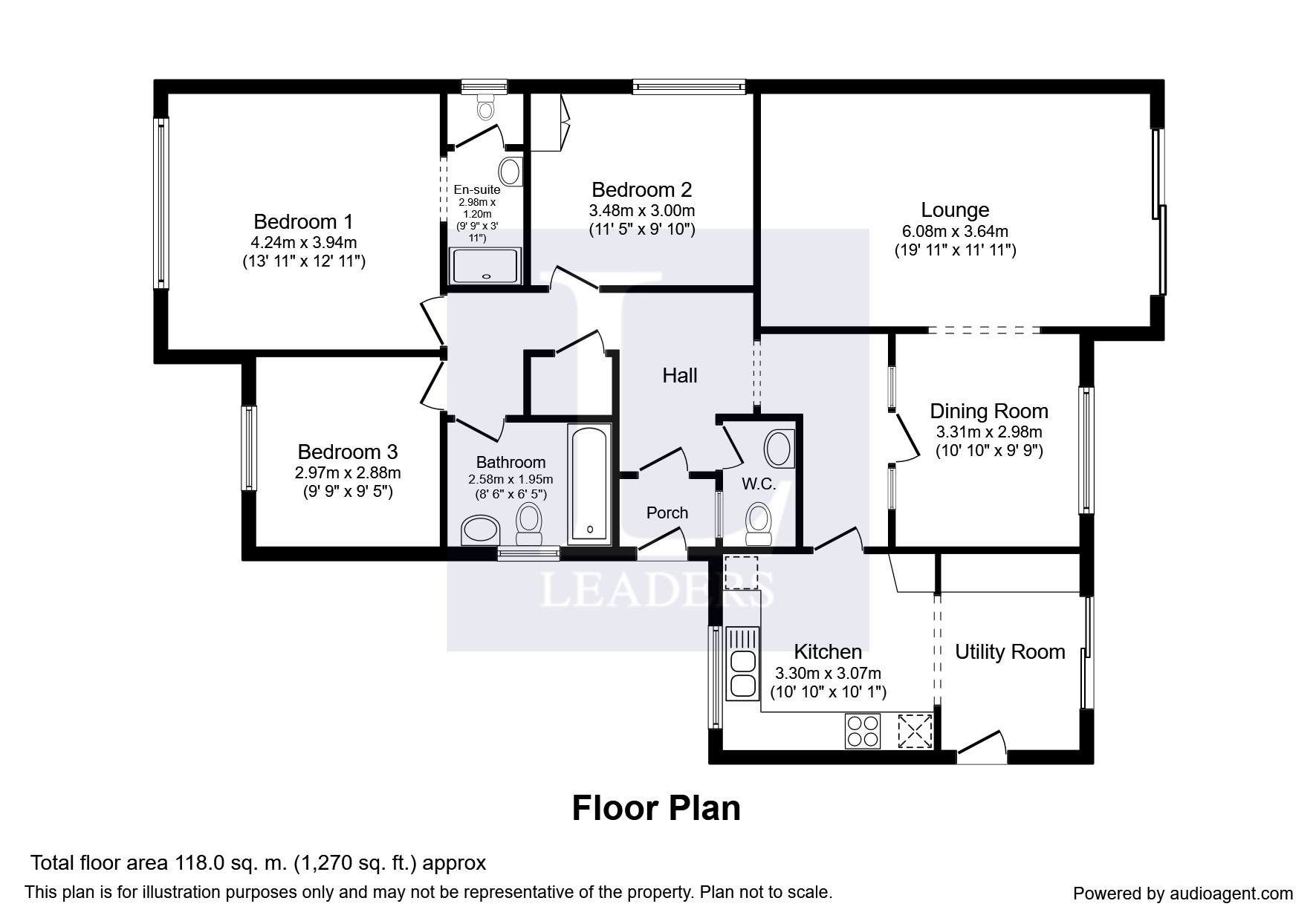 3 Bedrooms Bungalow to rent in The Barns, Riseley, Bedfordshire MK44