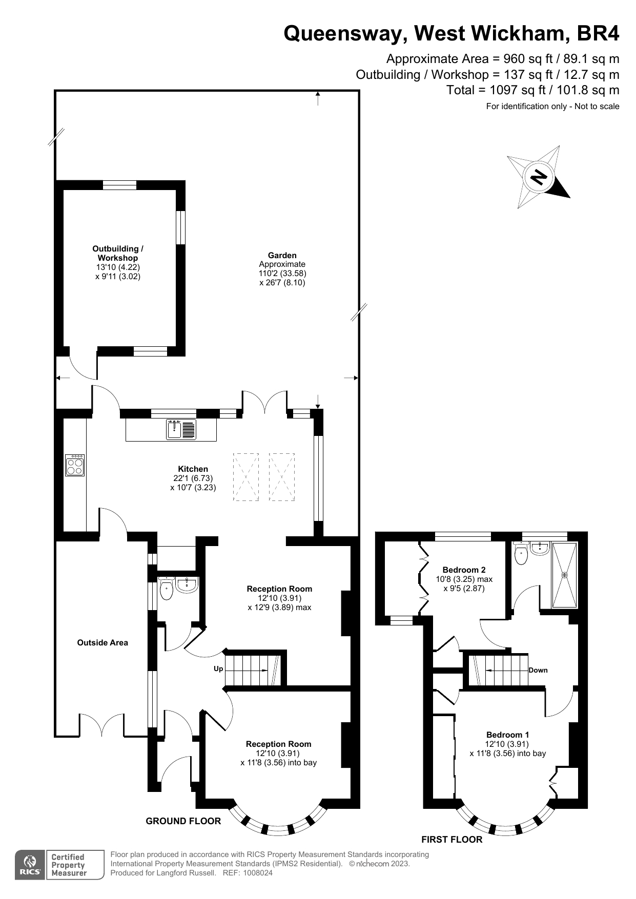 Queensway, West Wickham BR4, 2 bedroom semidetached house for sale