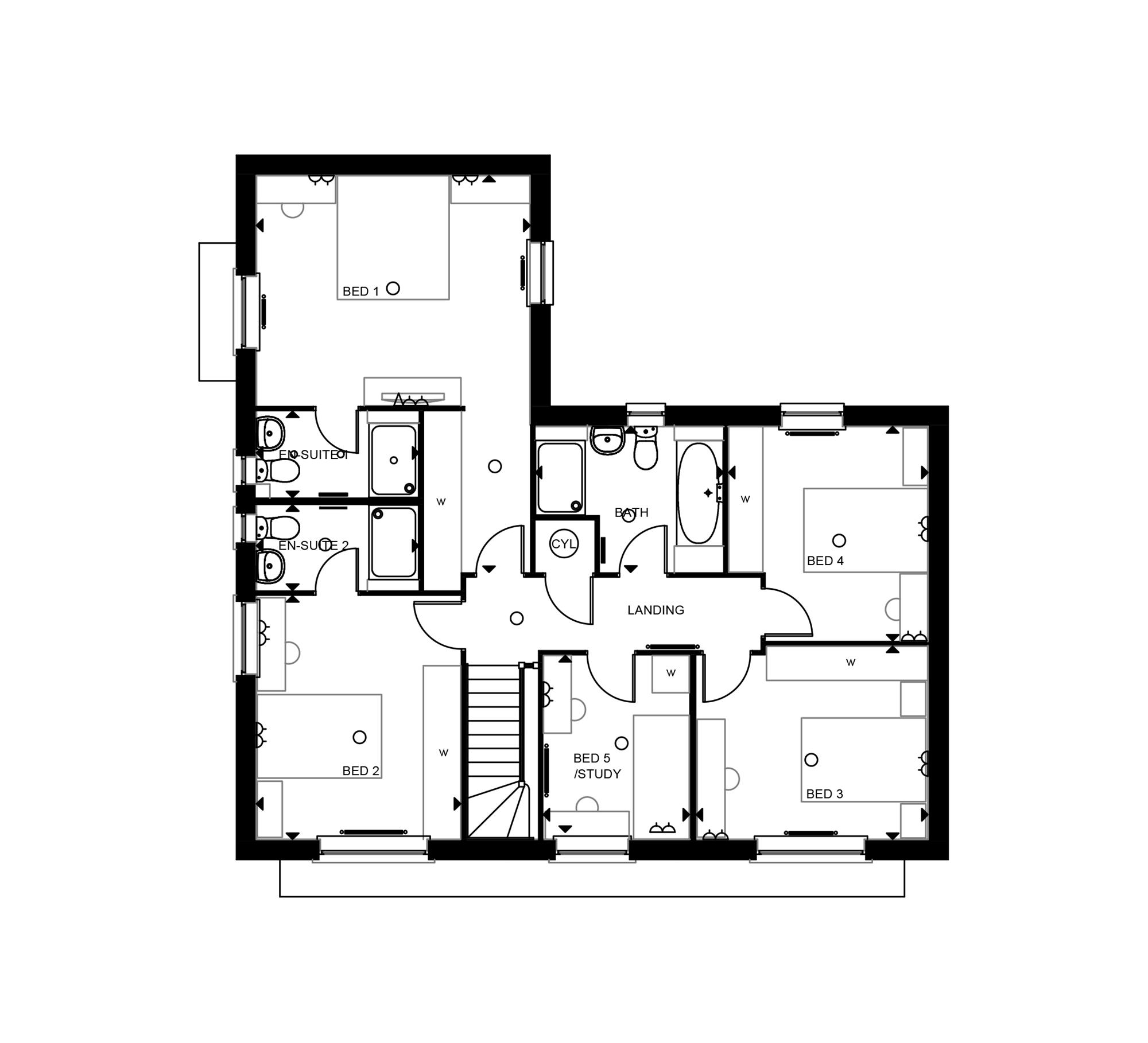 New home, 5 bed detached house for sale in "Clitheroe" at "Clitheroe