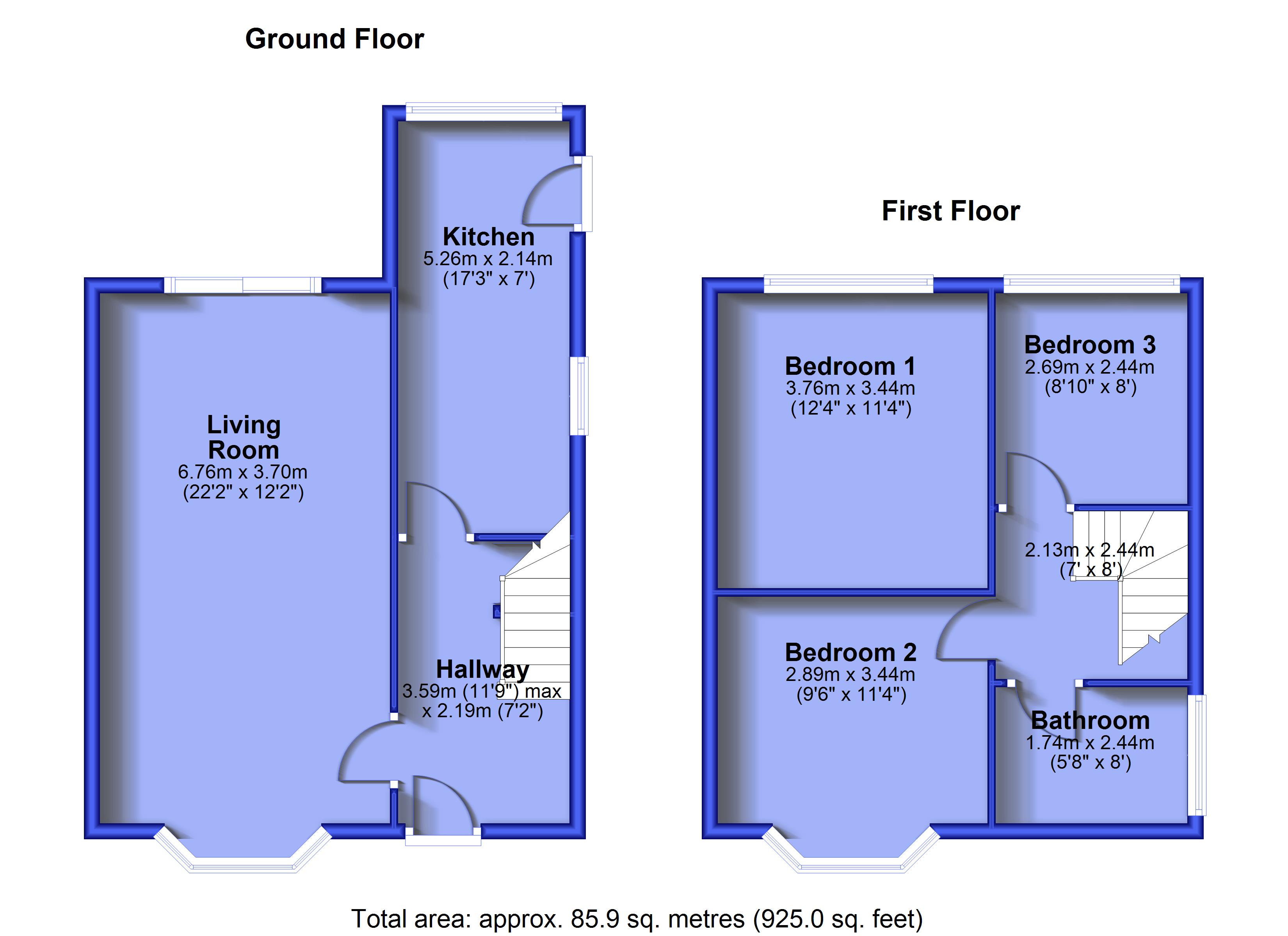 23, Blue Bell Avenue, Greater Manchester floorplan
