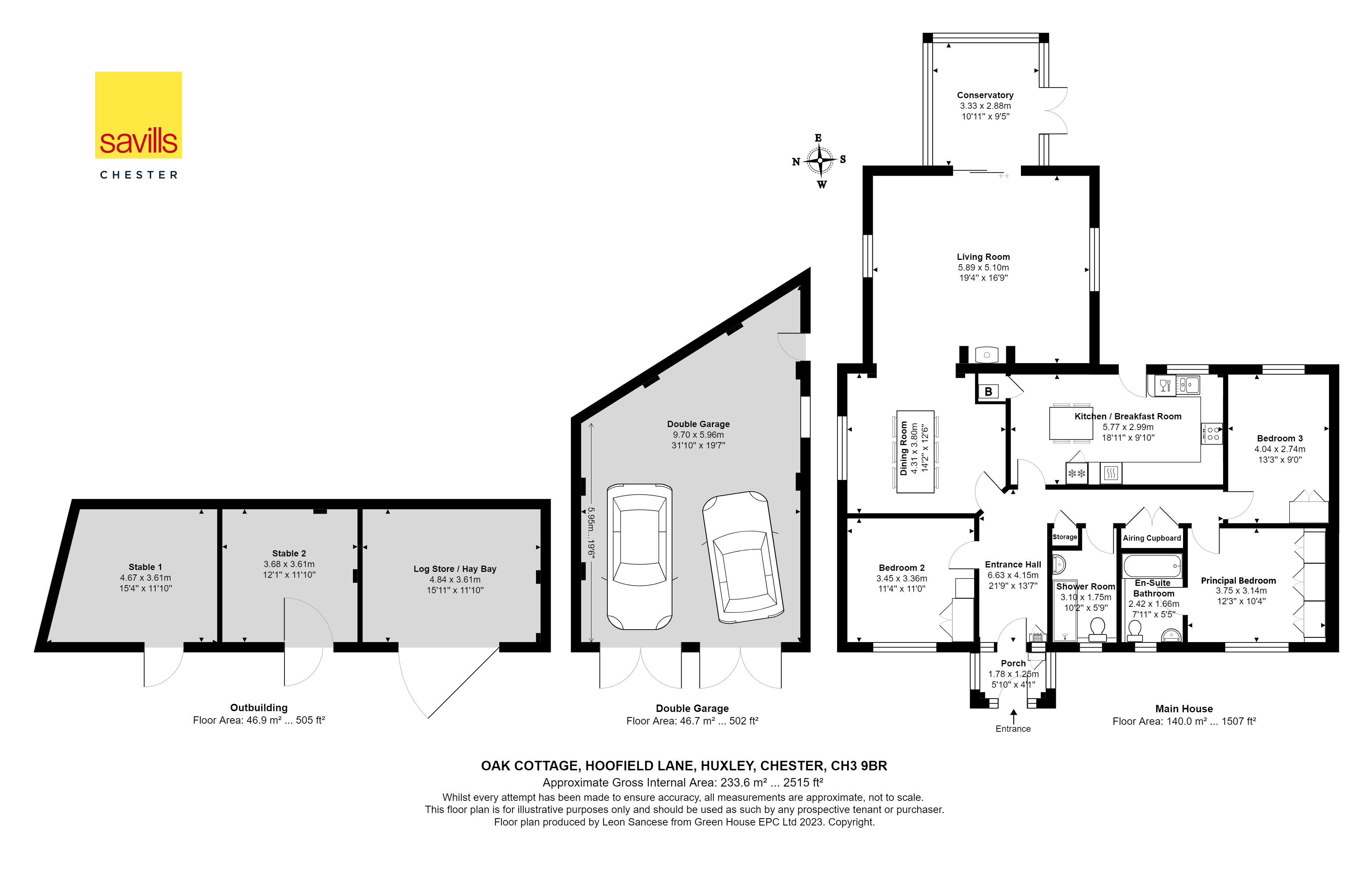 Oak Cottage,, Hoofield Lane, Chester floorplan