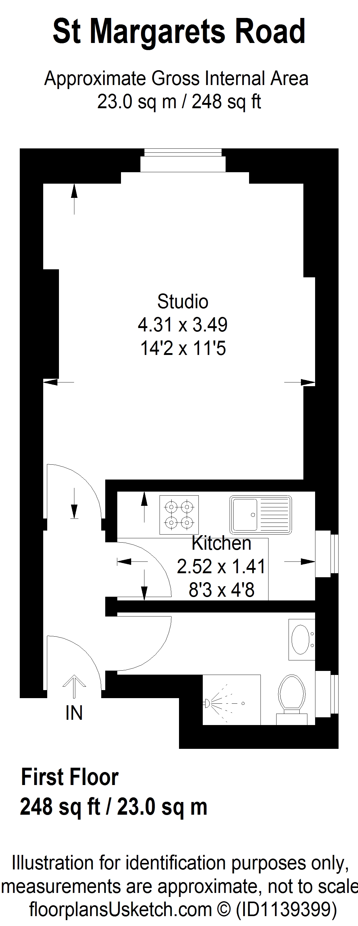 1, 147,, St Margarets Road, St Margarets floorplan