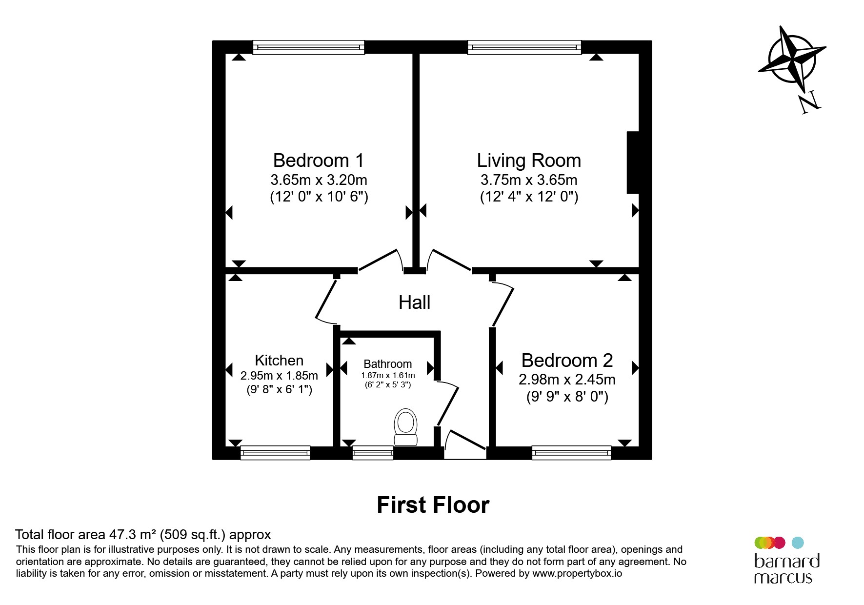 Flat 66, Cameford Court, New Park Road, London floorplan