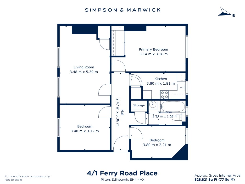 4/1, Ferry Road Place, Edinburgh floorplan