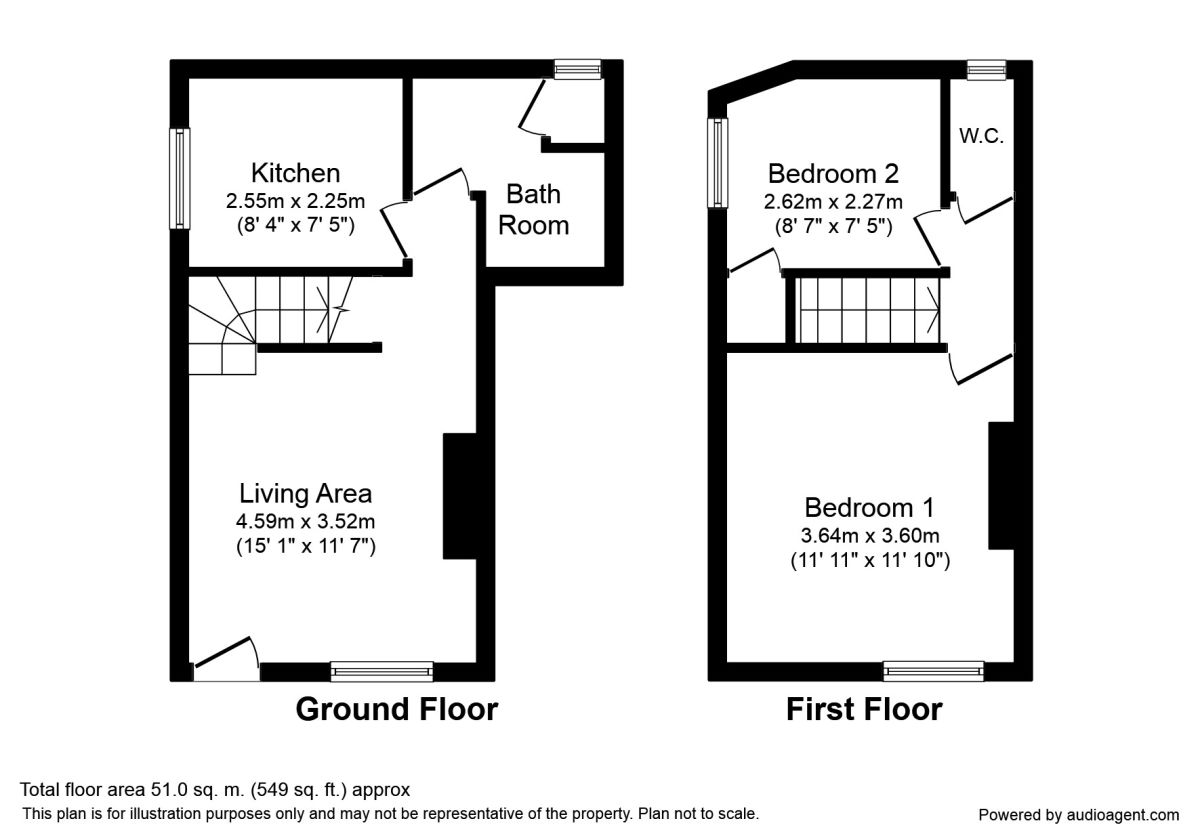 2 Bedrooms Terraced house to rent in Church Street, Gildersome, Morley, Leeds LS27