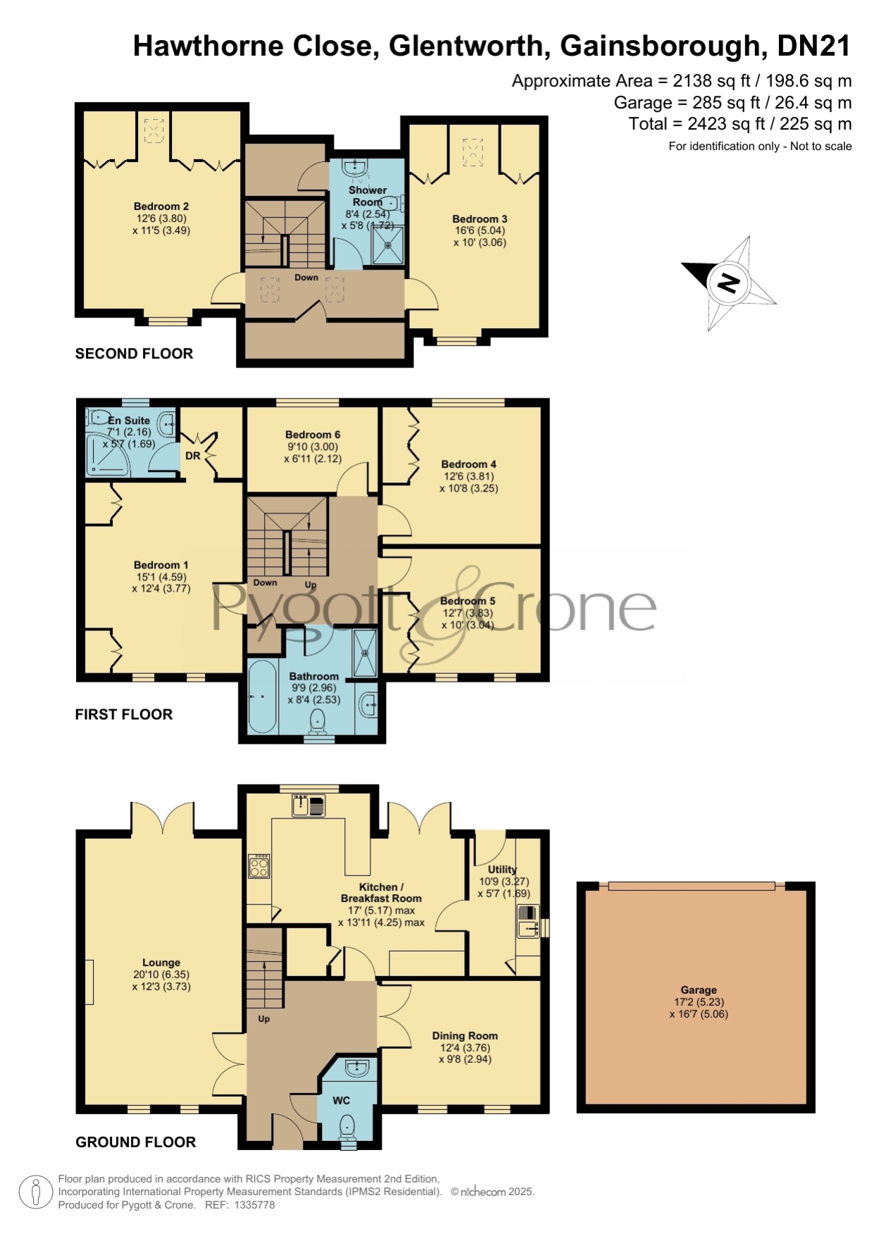 5, Hawthorne Close, Gainsborough floorplan