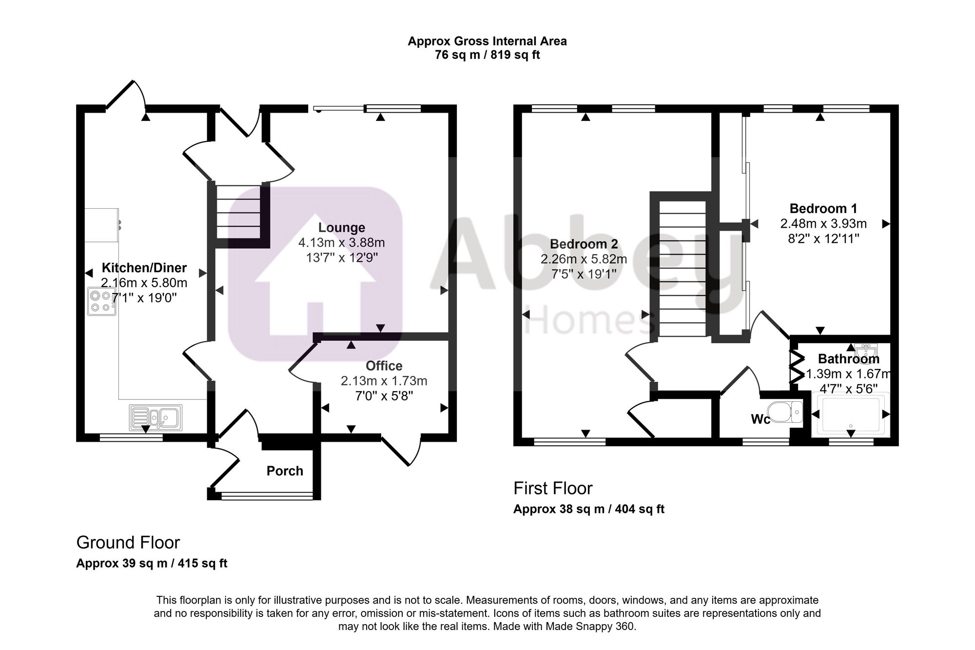 23 Lockhouse Close, Leicester floorplan